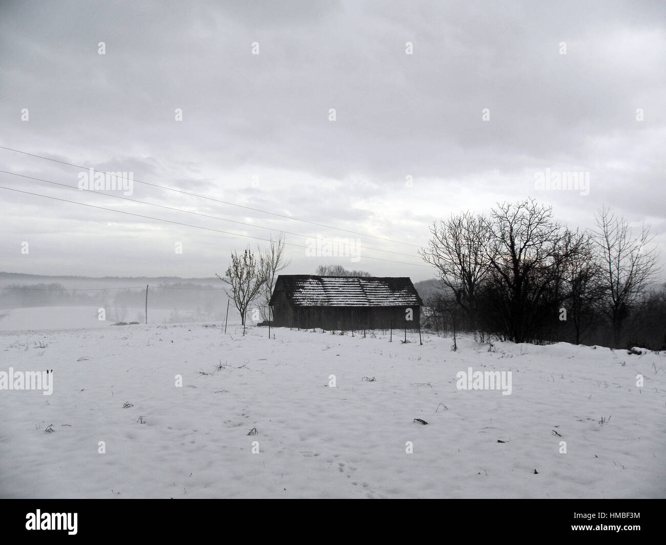 End of winter in the countryside,Croatia,Europe,2 Stock Photo