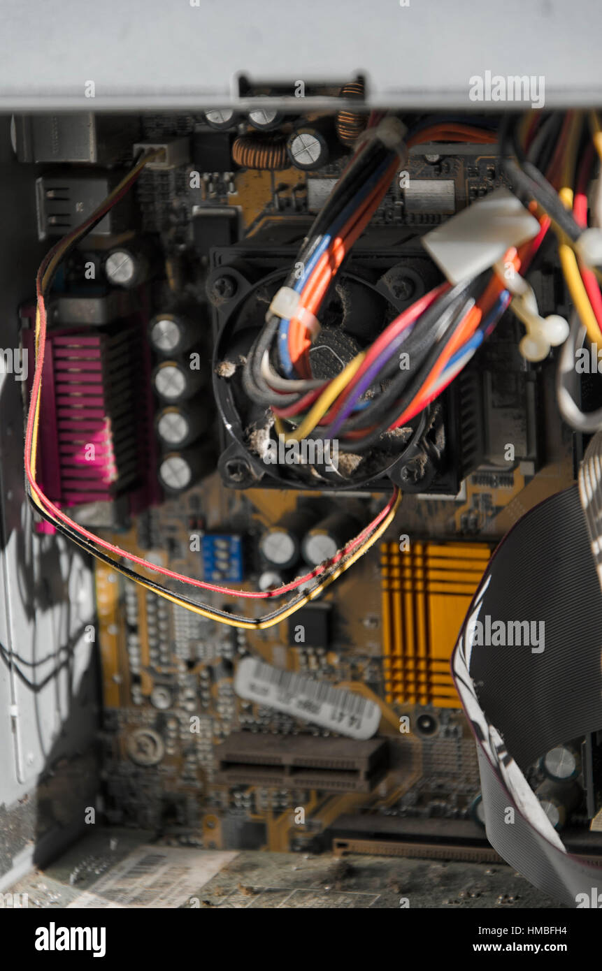 The components of a personal computer system hires stock photography