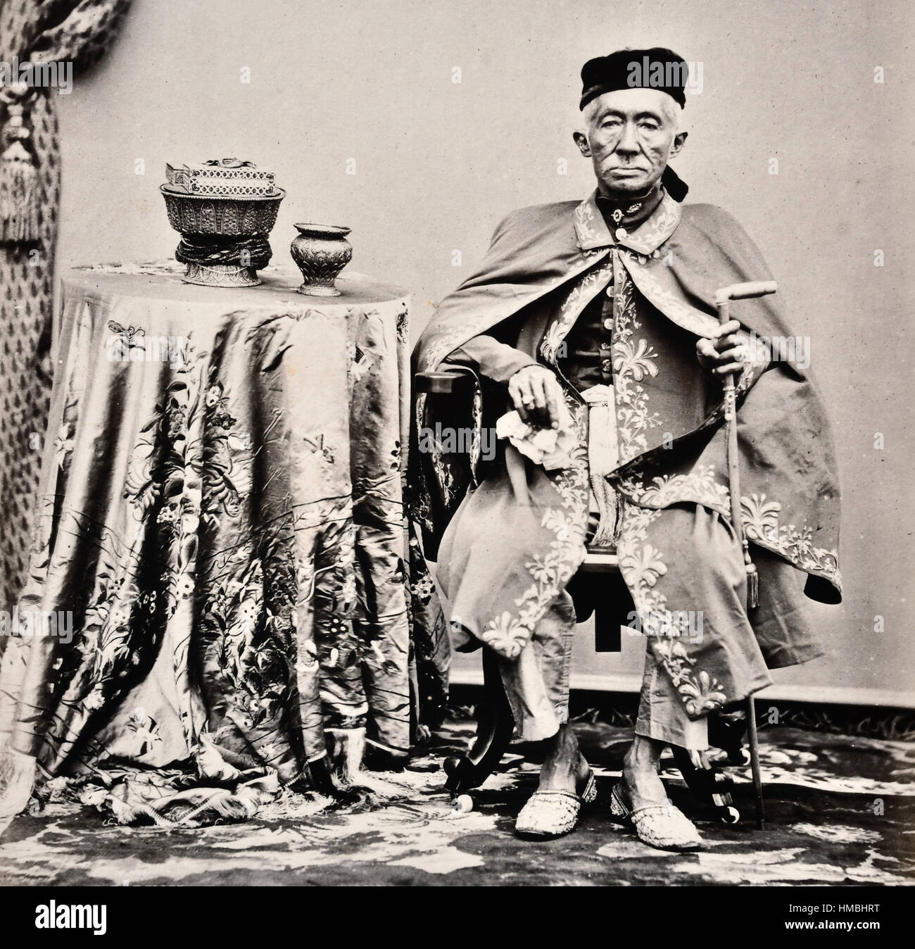 King Mongkut (1804 –1868) Rama IV  was the fourth monarch of Siam (Thailand) under the House of Chakri, ruling from 1851 to 1868. Stock Photo