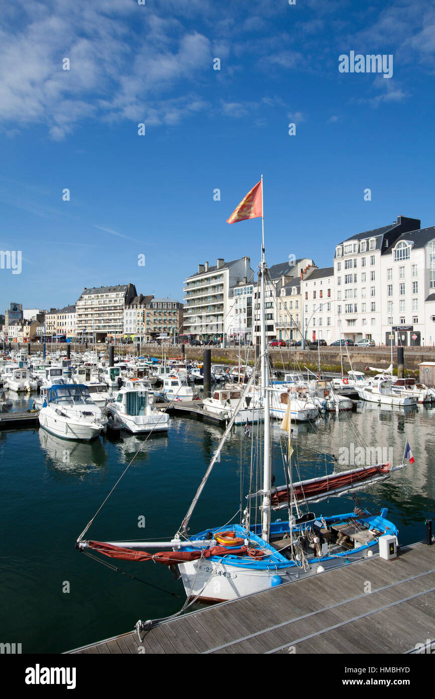 Cherbourg (North-western France): the marina Stock Photo