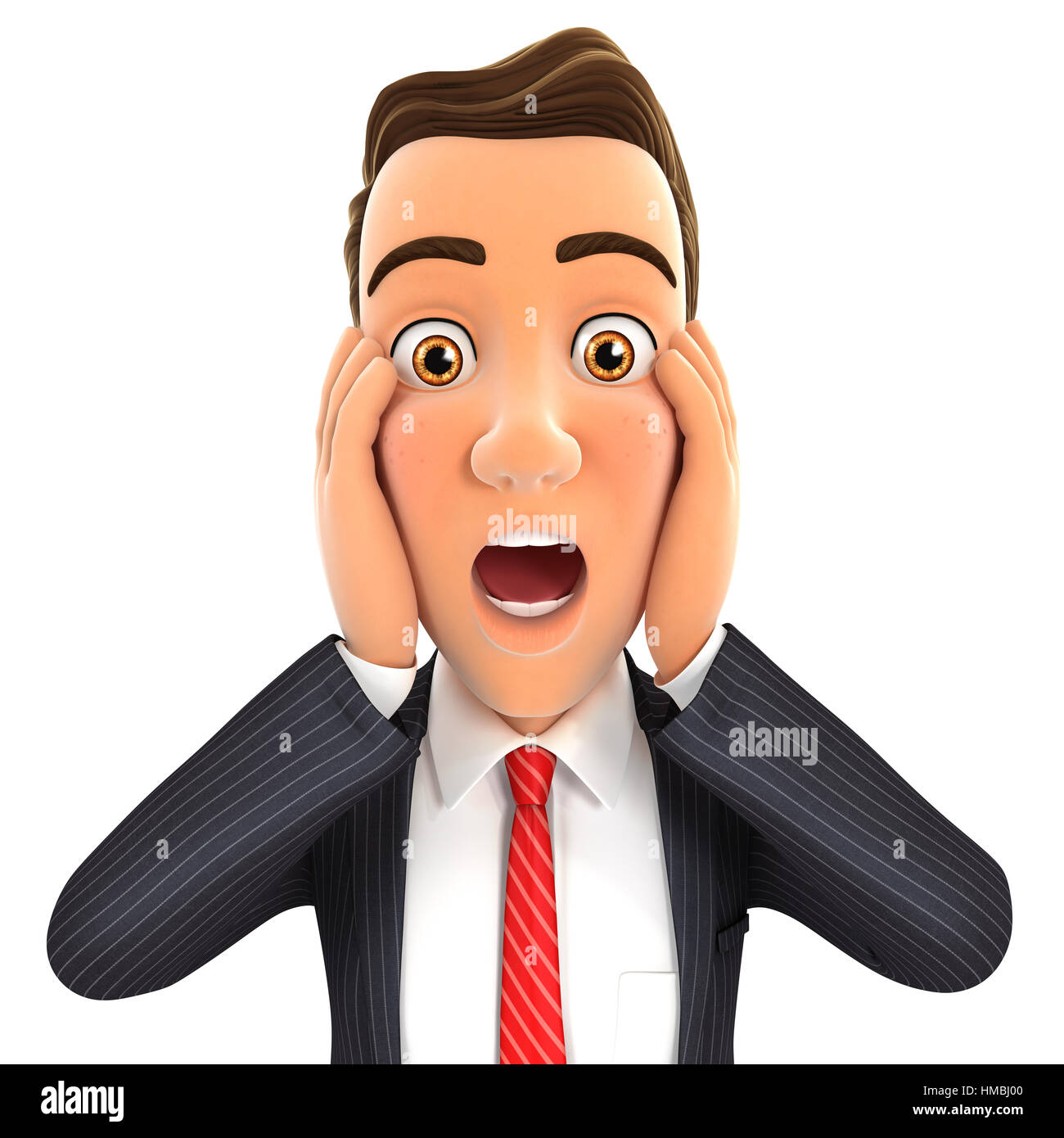 Shocked face cartoon hi-res stock photography and images - Alamy