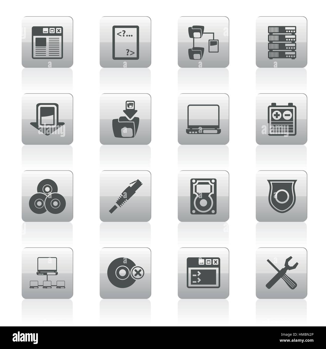 Server Side Computer icons Stock Vector Image & Art - Alamy