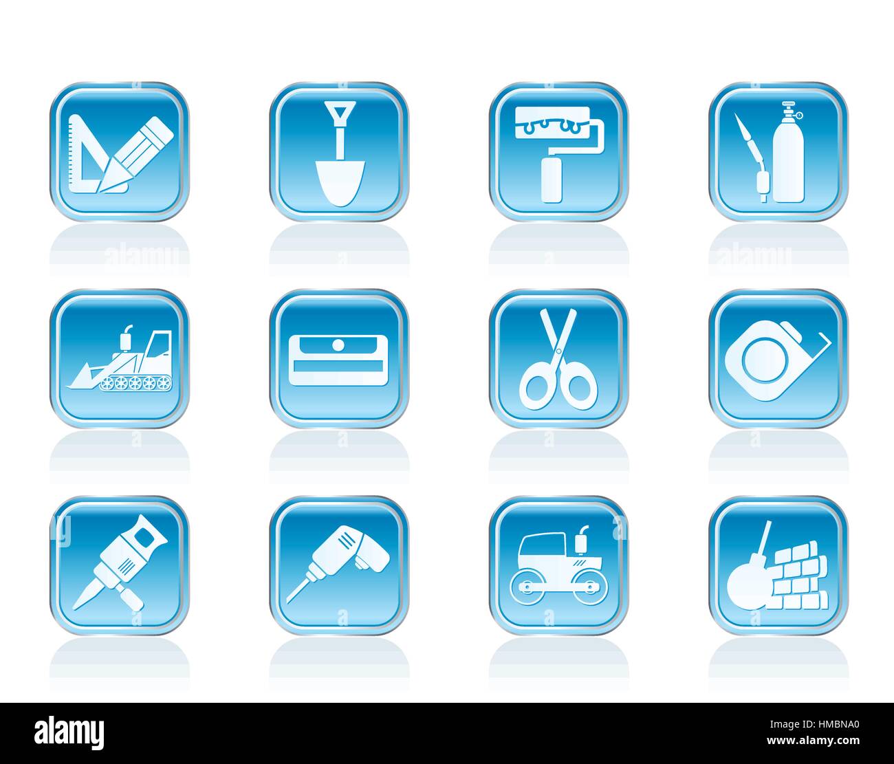 building and construction icons Stock Vector Image & Art - Alamy