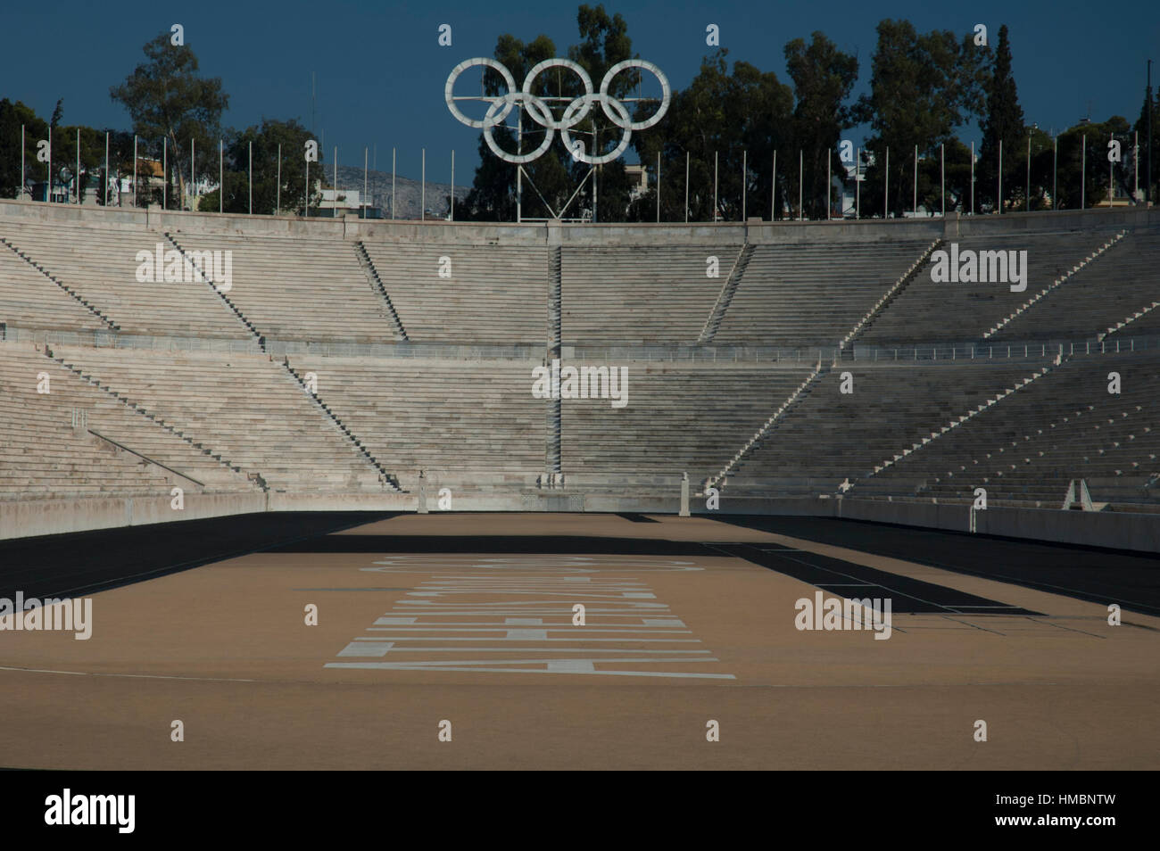Panathenaic Stadium,Olympic Stadium, Athens,Greece Stock Photo