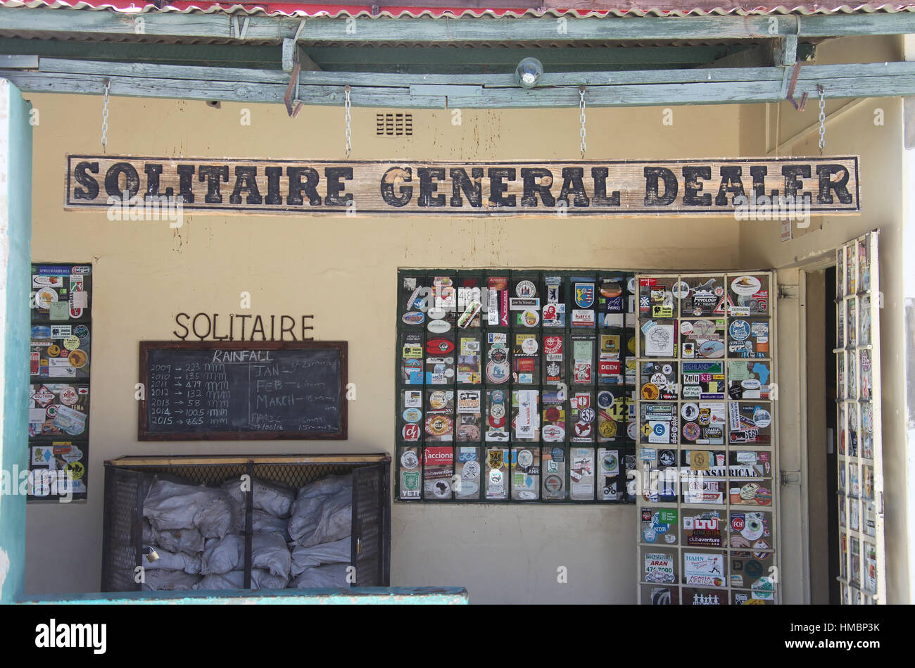 Solitaire General Dealer in Namibia Stock Photo