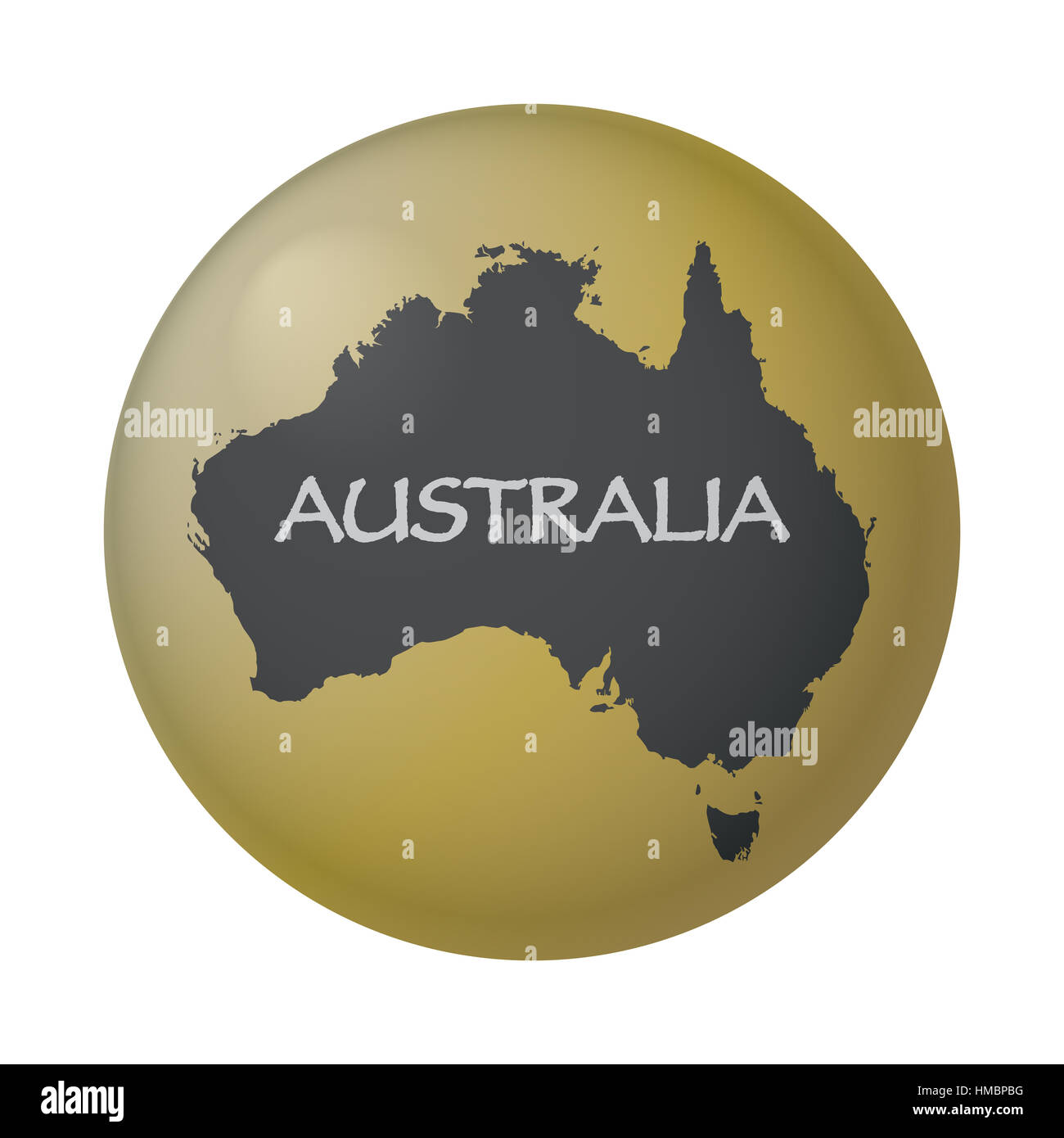 An Australia gold coin isolated on a white background Stock Photo - Alamy