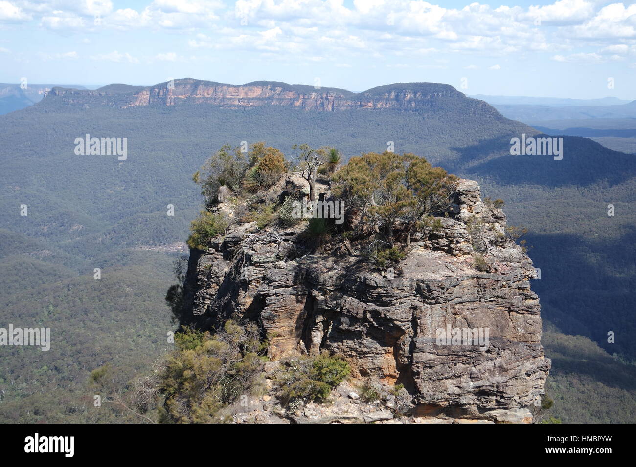 Blue mountain in Australia Stock Photo