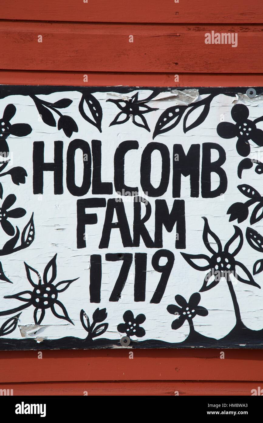 Farm sign, Farm, Granby, Connecticut Stock Photo Alamy
