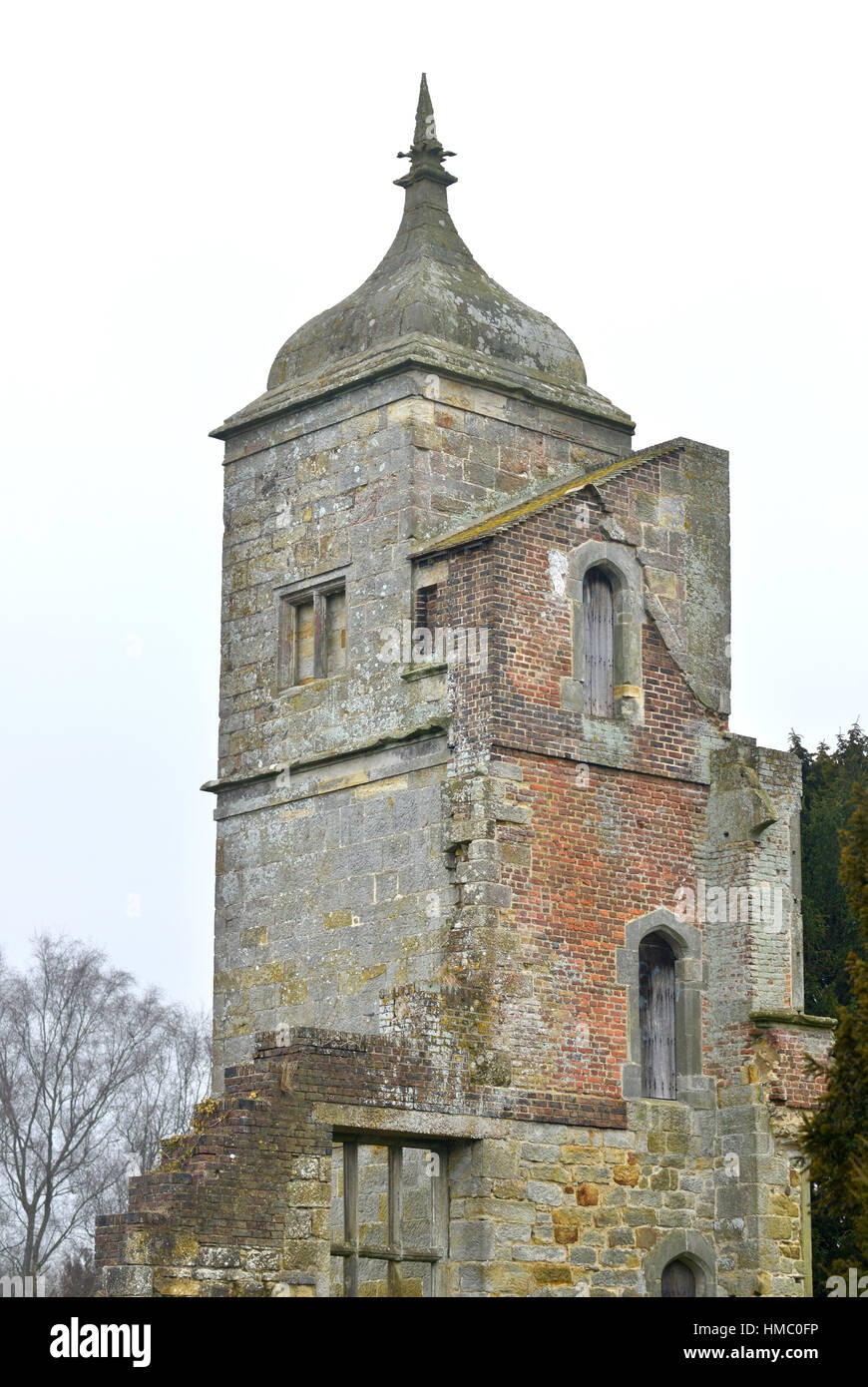 The ruins of Brambletye house, Forest Row,Sussex, UK, Setting for
