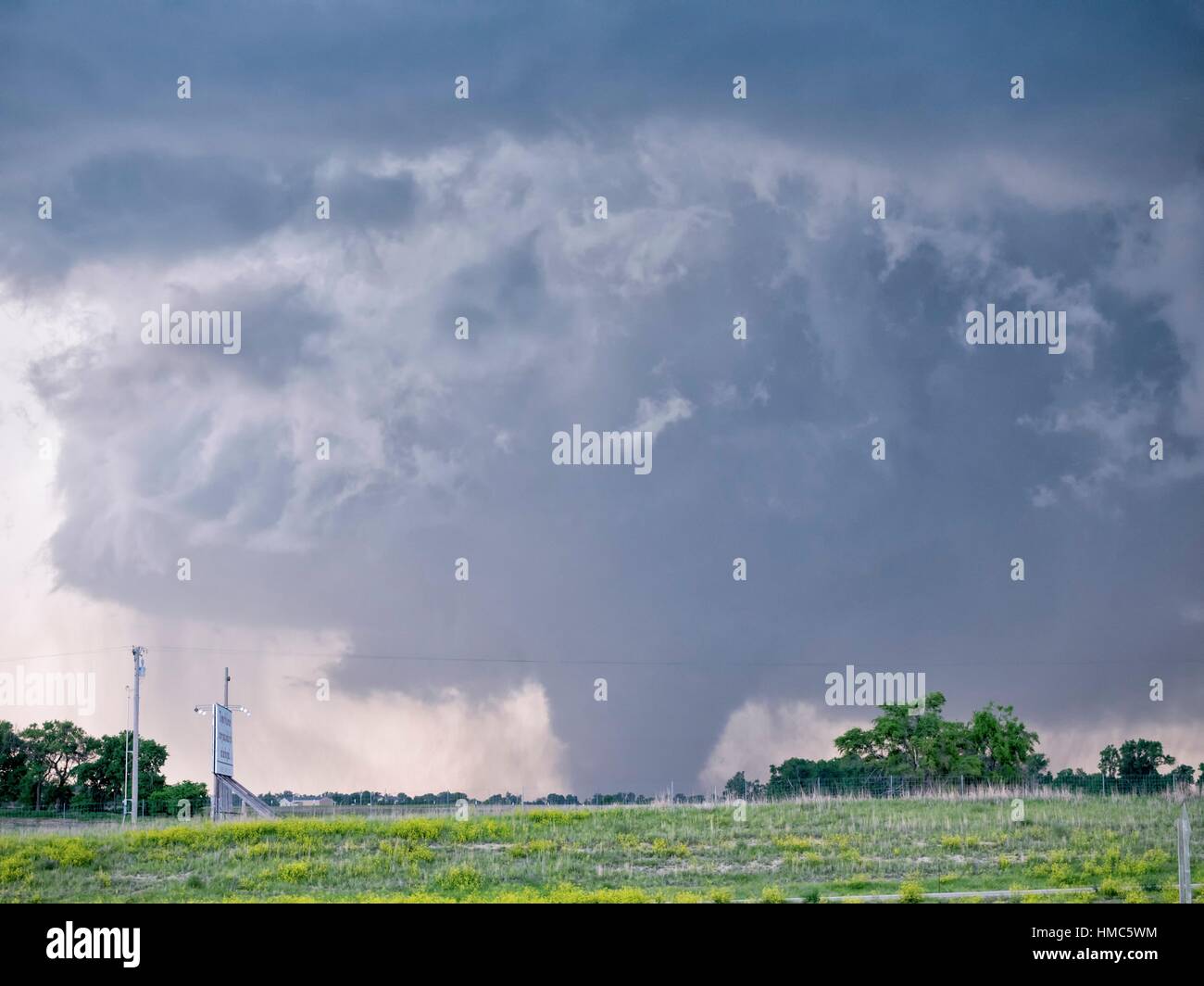 Tornado Near Chapman Kansas Stock Photo Alamy