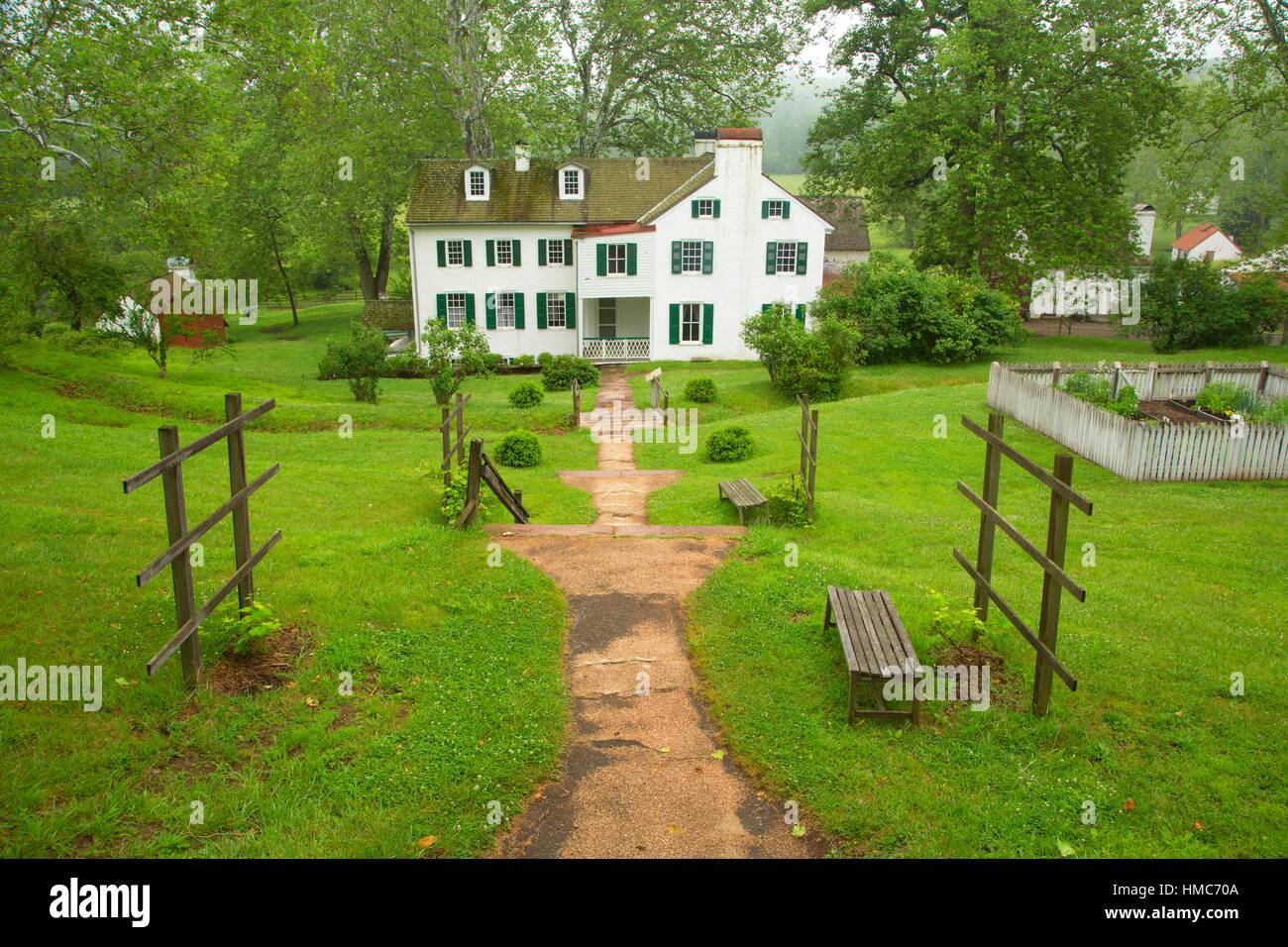 Hopewell furnace national historic site pennsylvania usa hires stock