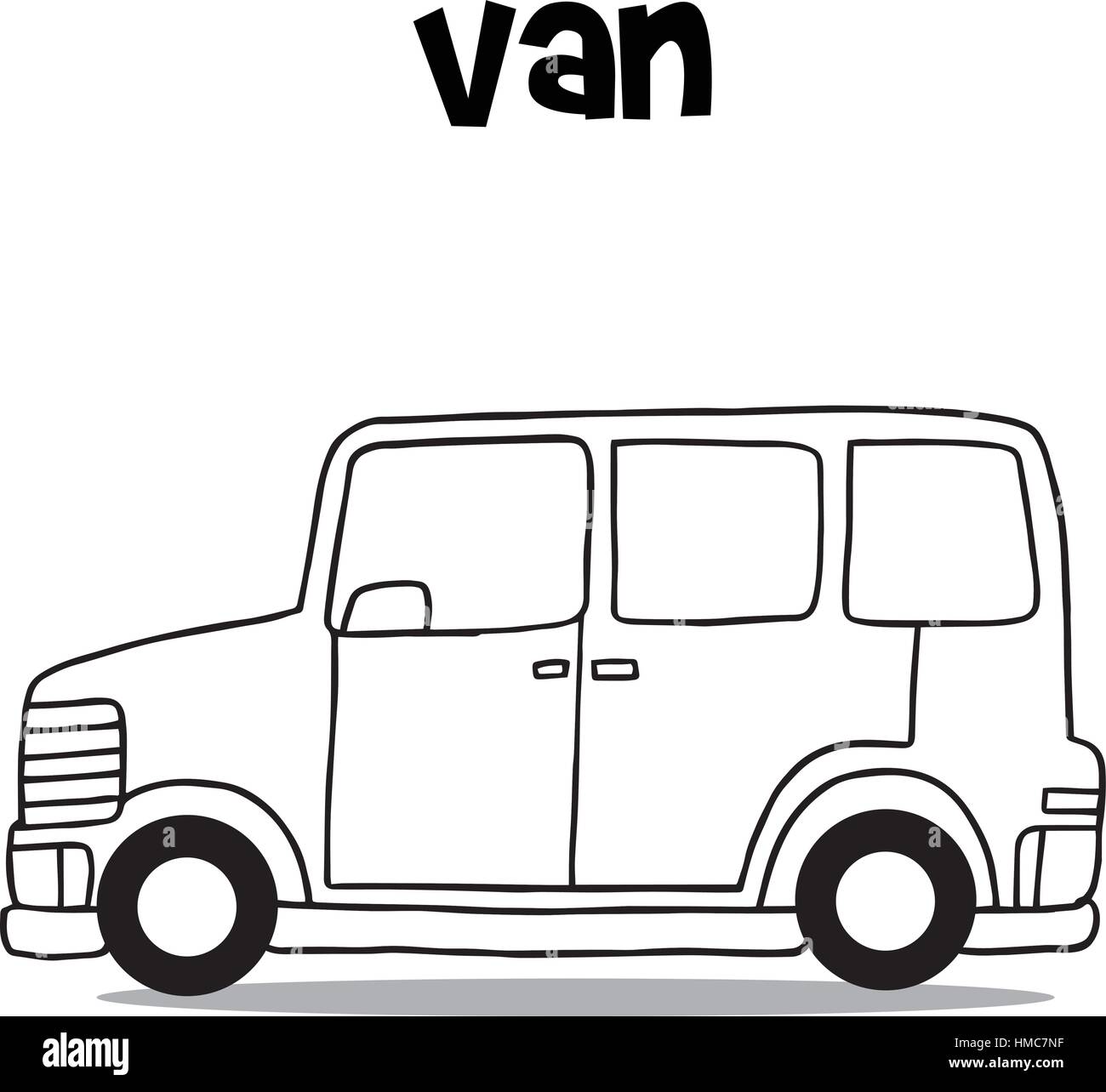 VAN Drawing  How To Draw a Van Easy Trick  YouTube