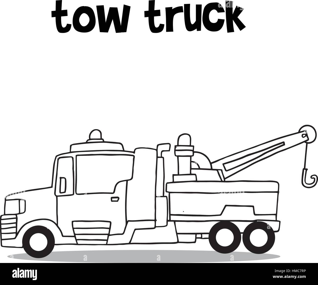 Collection transportation of tow truck Stock Vector Image &amp; Art - Alamy