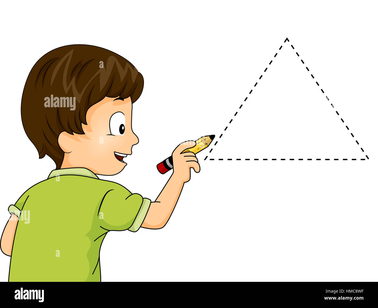 https://c8.alamy.com/comp/HMC8WF/illustration-of-a-little-boy-drawing-a-triangle-HMC8WF.jpg