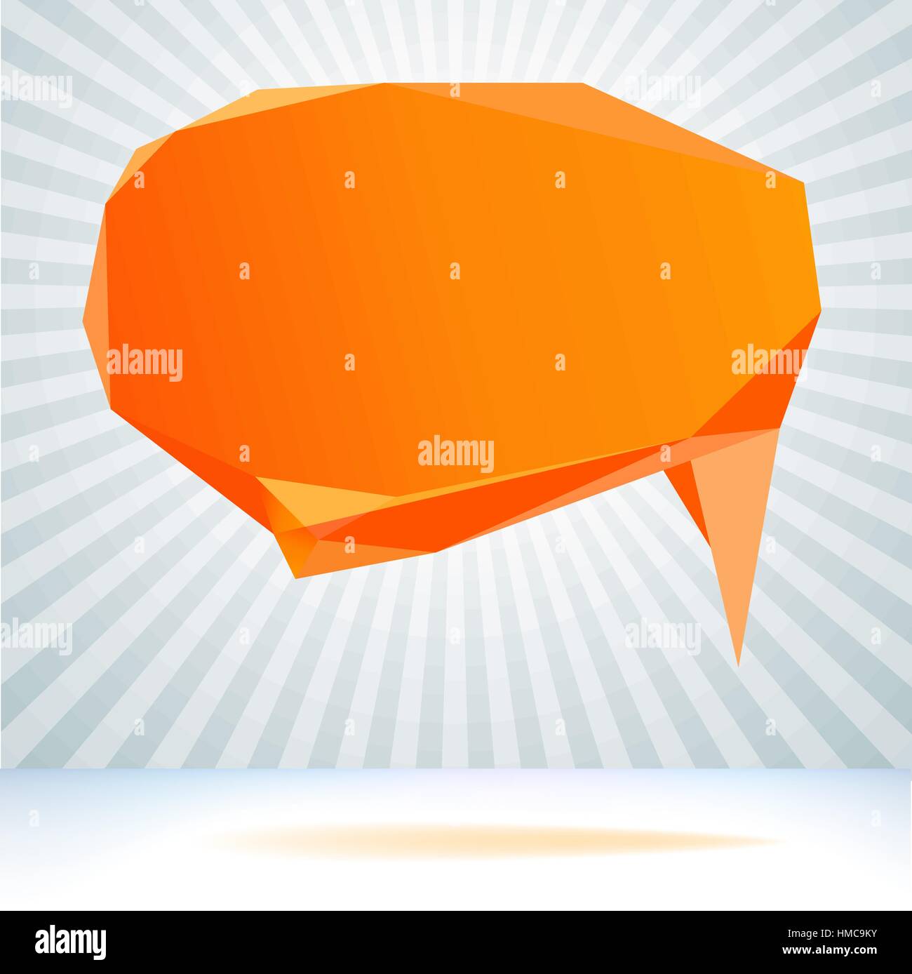 Abstract origami speech bubble background. + EPS8 vector file Stock ...