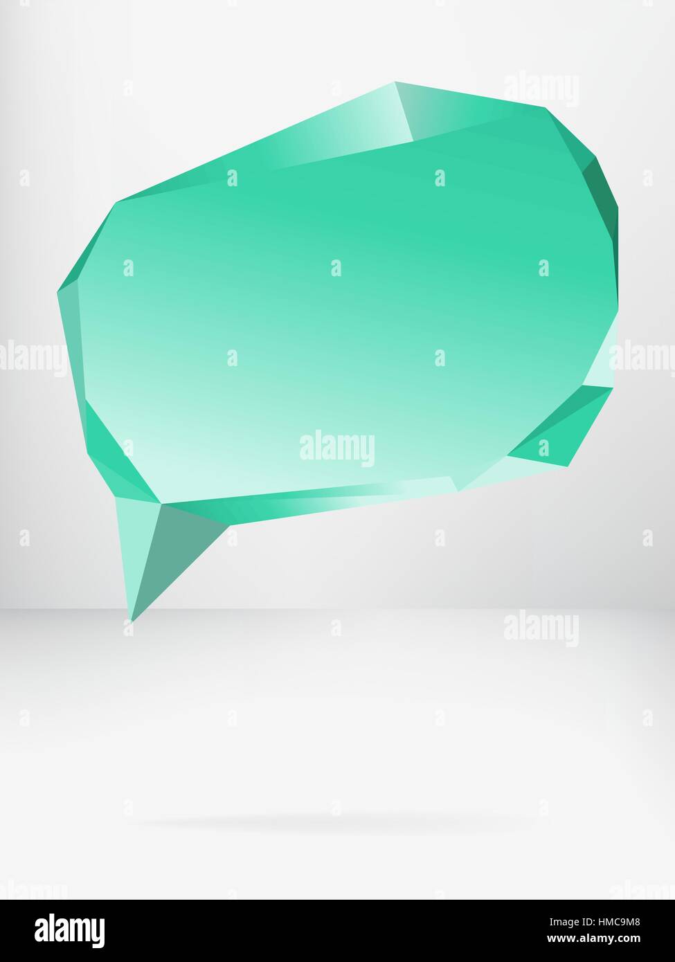 Abstract origami speech bubble template. + EPS8 vector file Stock ...