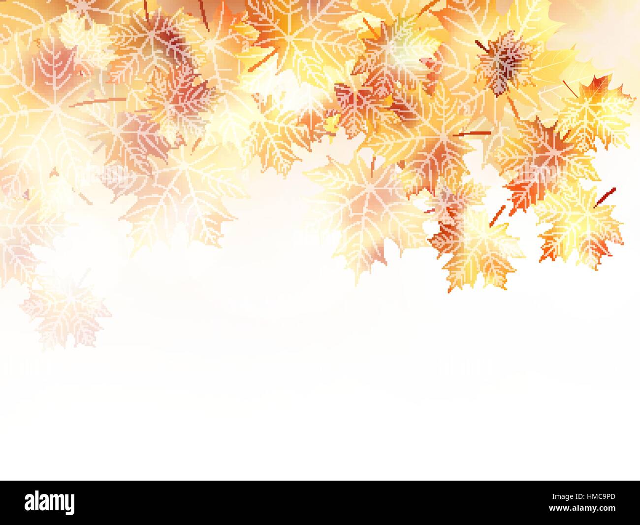 Beautiful autumn background with maple leaves. plus EPS10 vector file ...