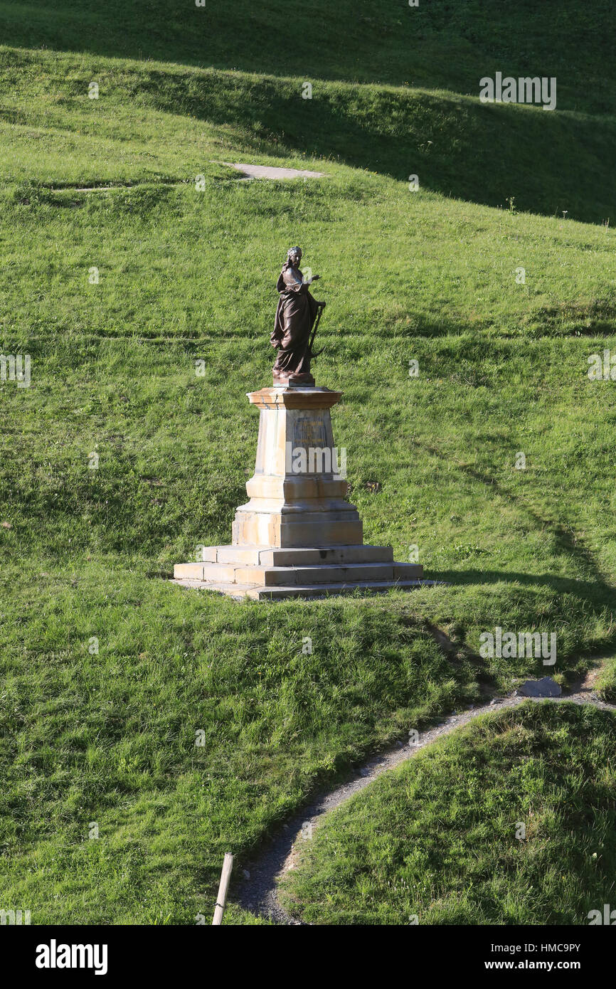 Statue de SaintePhilomène. Shrine of Our Lady of la Salette. France Stock Photo Alamy