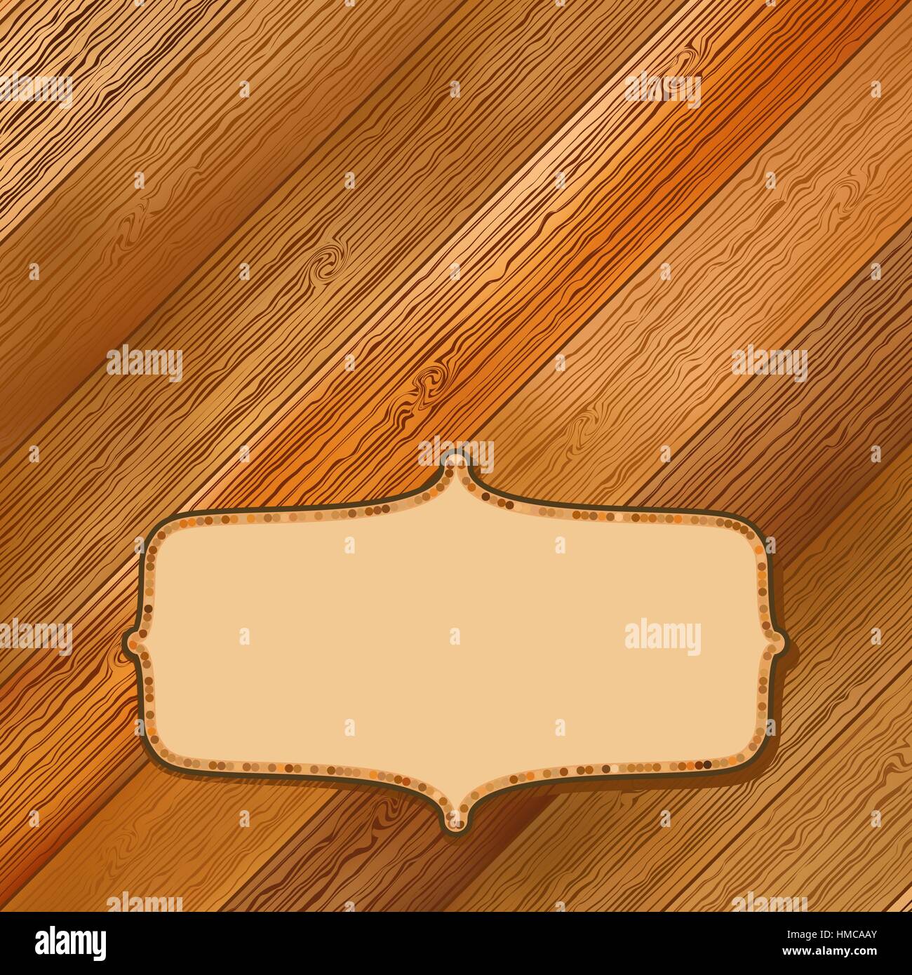 Retro wooden frame with space for your wording concept. + EPS8 vector ...