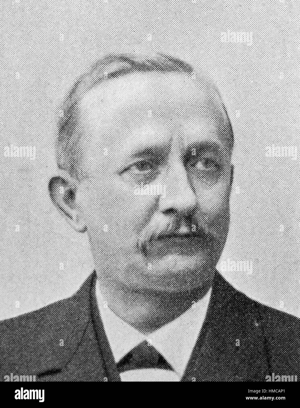 Adolf Matthias, born June 16, 1844 in Mieste, Altmark, Saxony, Germany, March 30, 1918, was a German genealogist, heraldic and publicist., photo or illustration, published 1892, digital improved Stock Photo