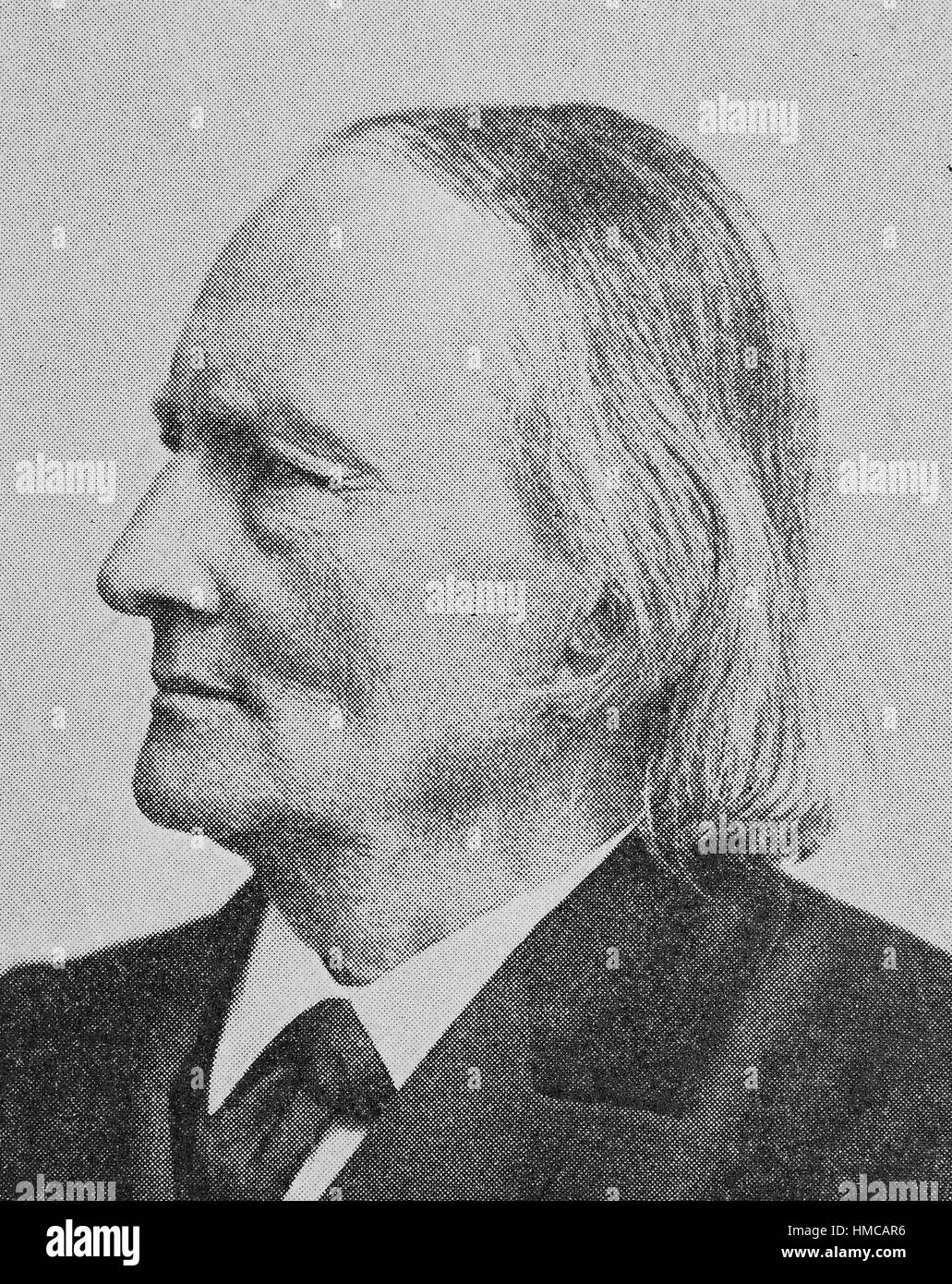 Karl Gotthelf Jakob Weinhold, 26 October 1823, in Reichenbach - 15 August 1901, in Bad Nauheim, was a German folklorist and linguist who specialized in German studies, photo or illustration, published 1892, digital improved Stock Photo