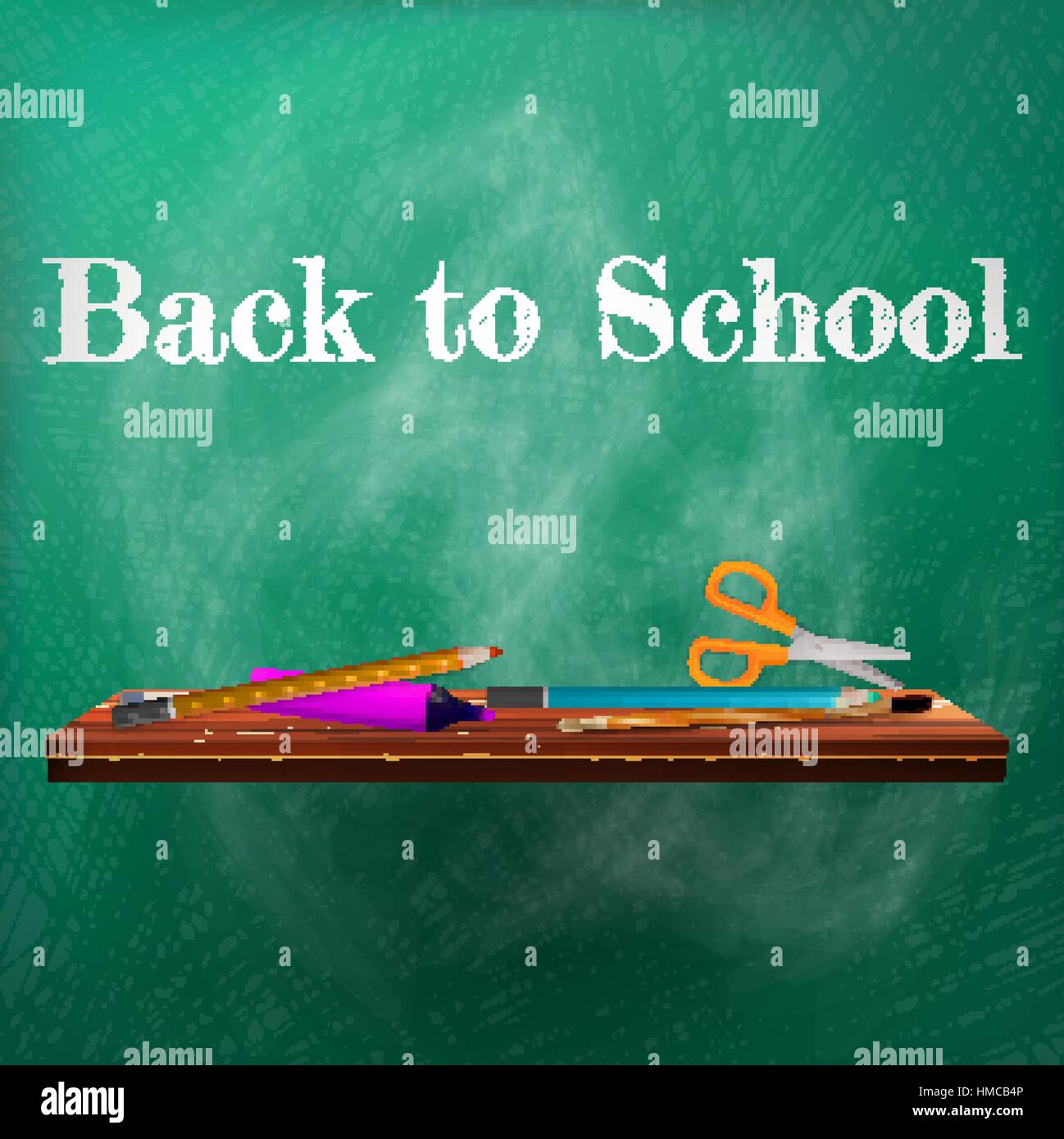 Welcome back to school template design. plus EPS10 vector file Stock Vector