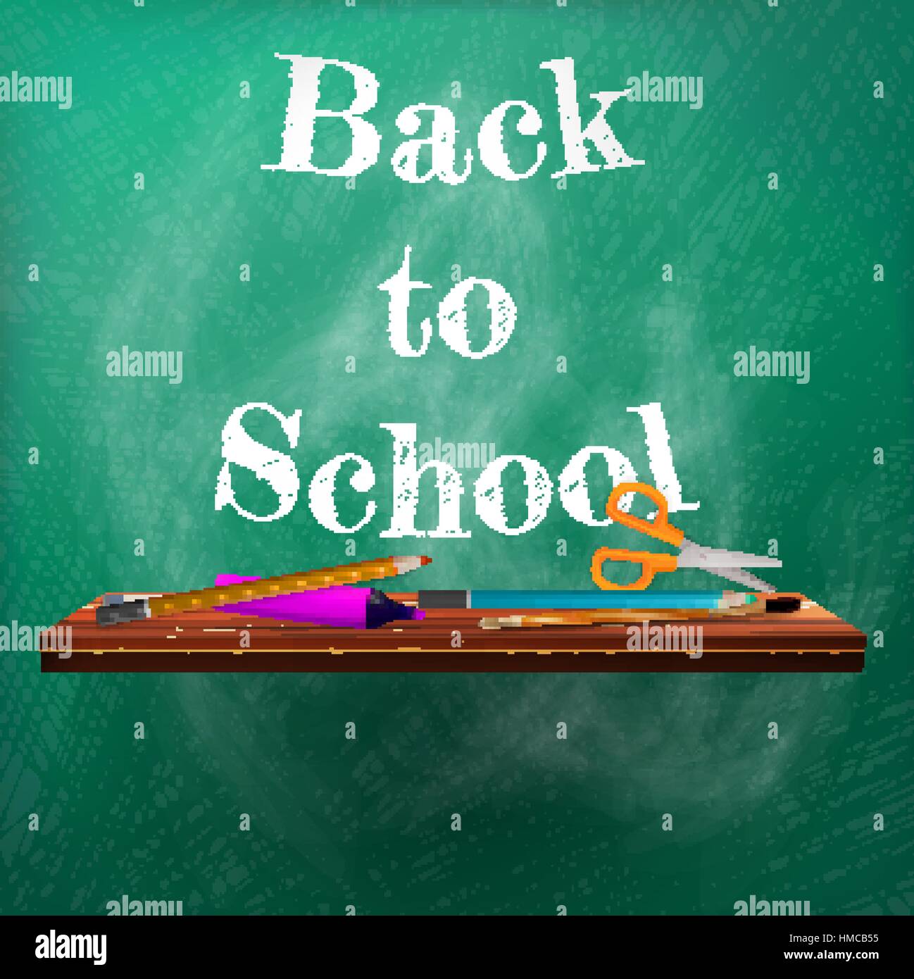 Welcome back to school template design. plus EPS10 vector file Stock Vector