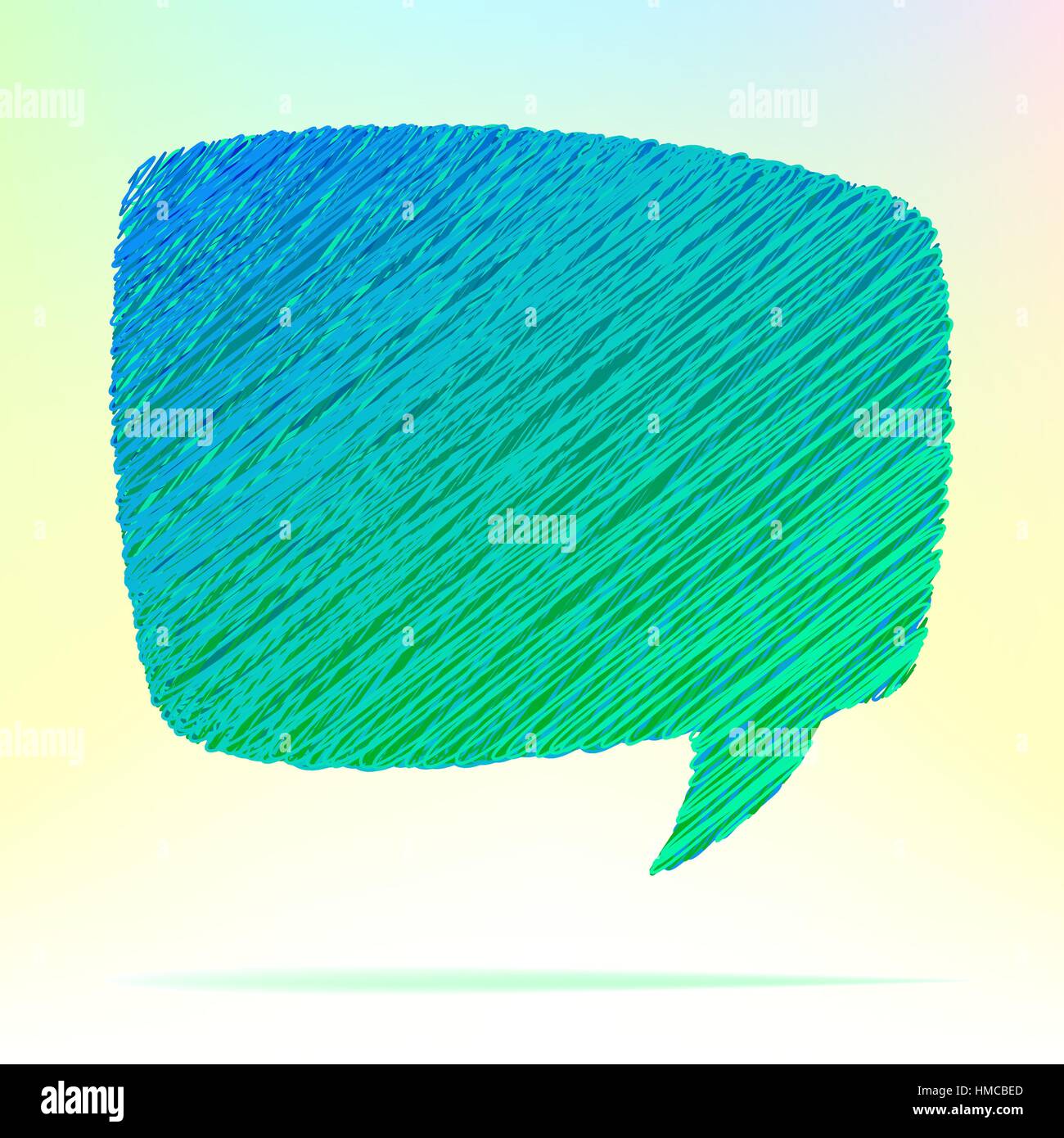 hand-draw-speech-bubble-eps8-vector-file-stock-vector-image-art-alamy