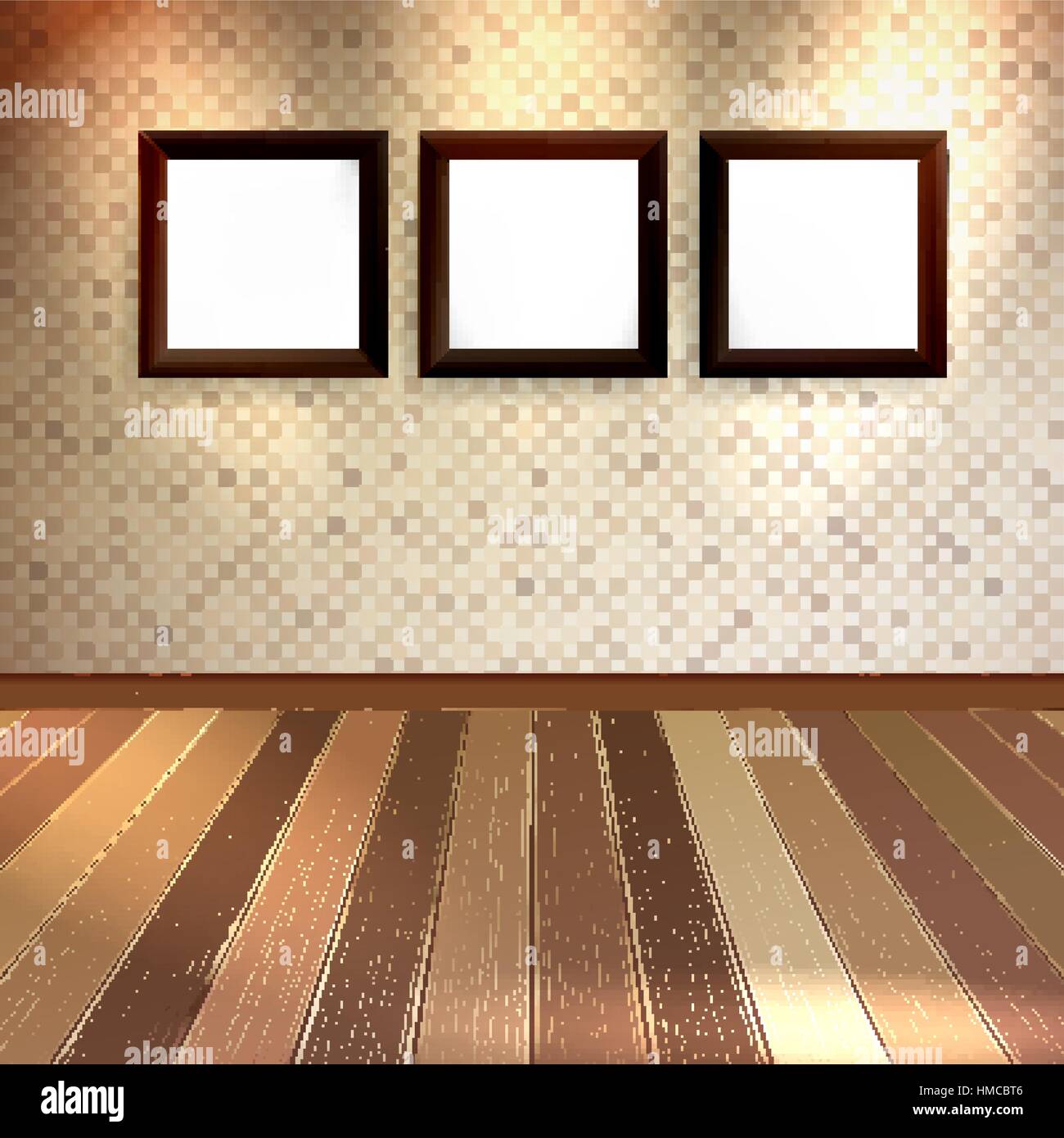 Vintage painting gallery wall Stock Vector Images Alamy