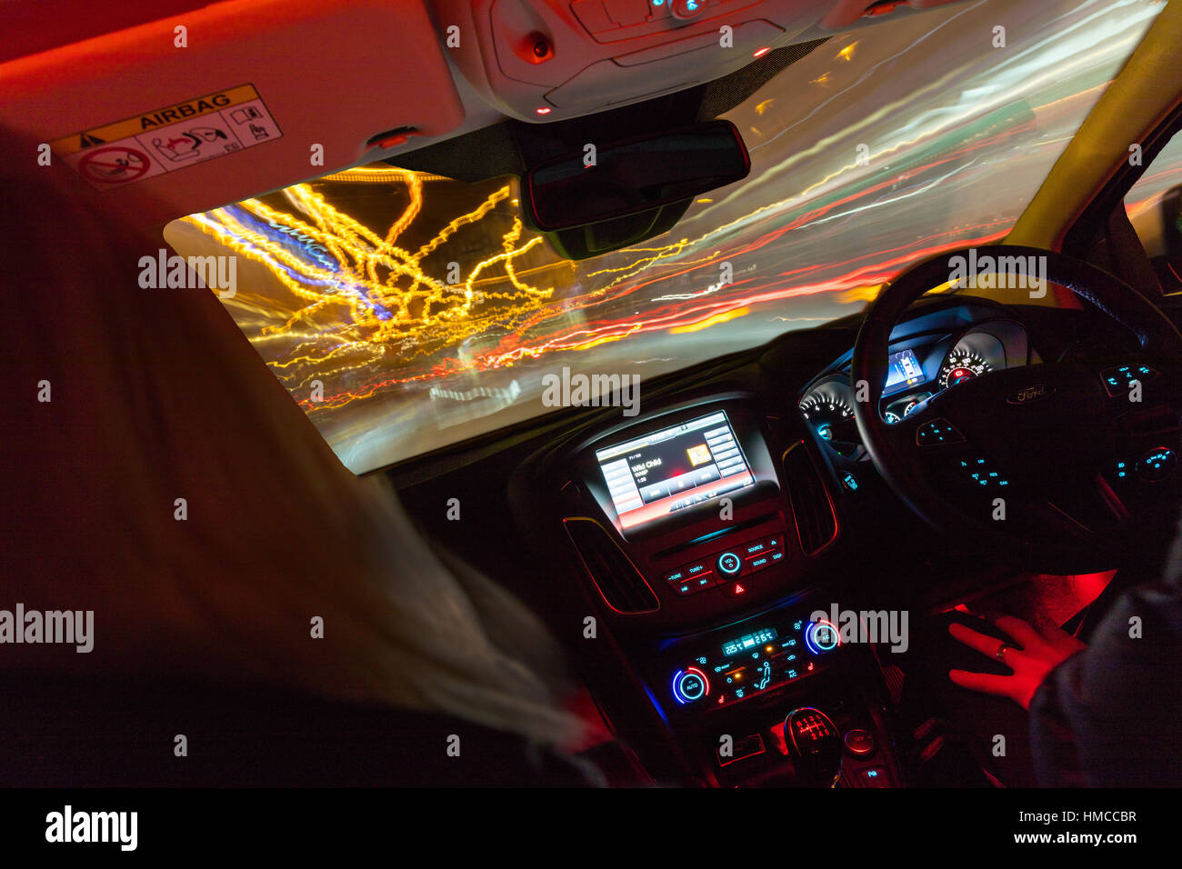 Speeding driver driving fast over the speed limit UK dangerous driving