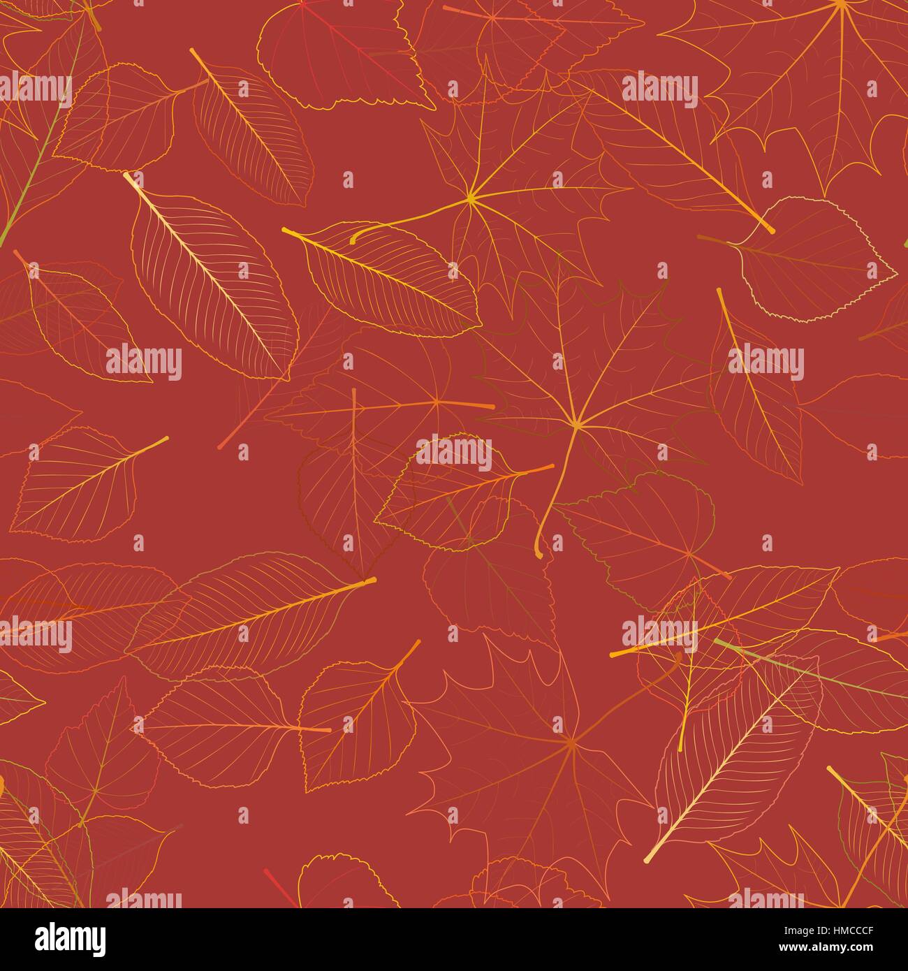 Seamless color leaves pattern. plus EPS10 vector file Stock Vector ...