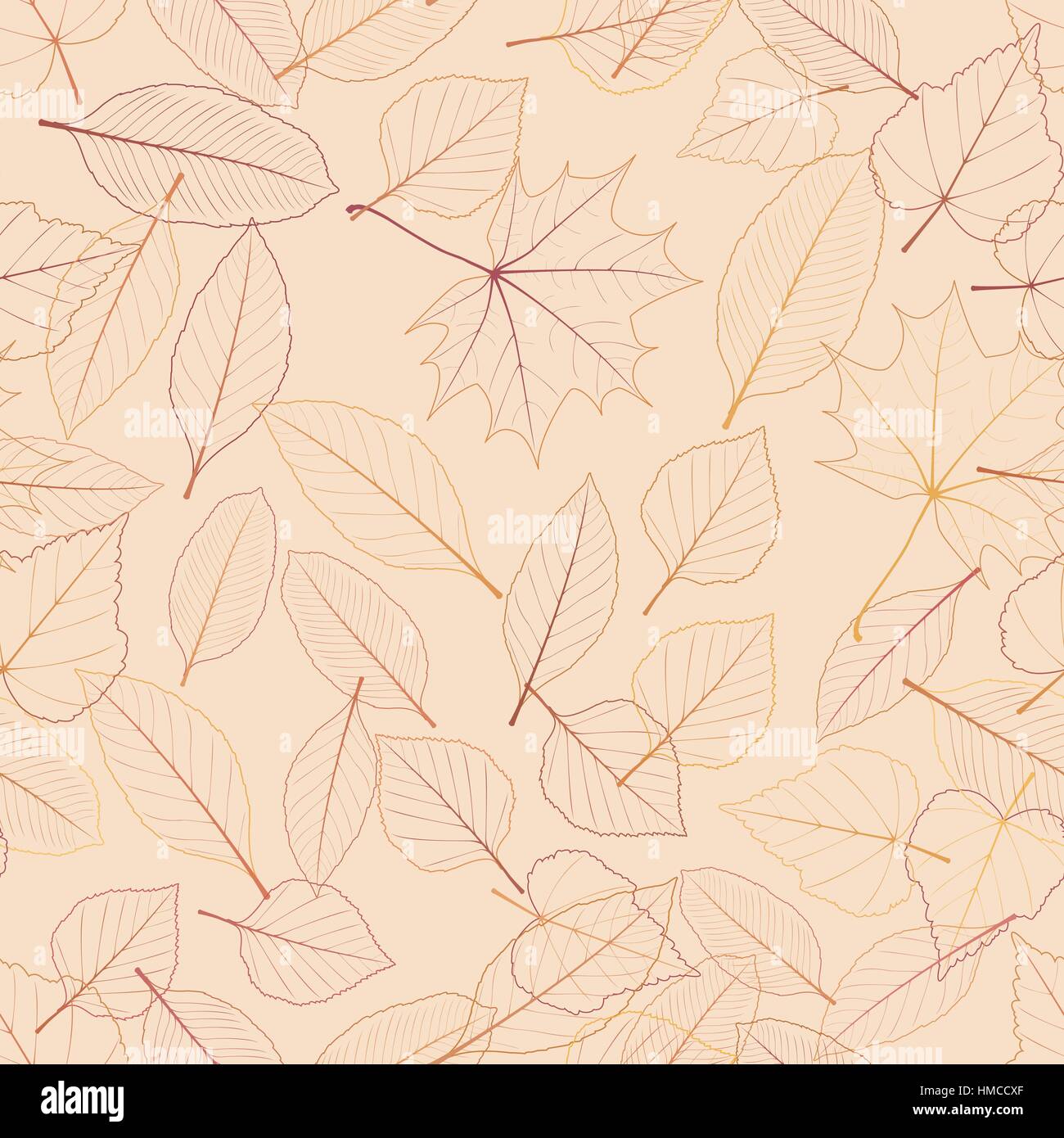 Seamless color leaves pattern. plus EPS10 vector file Stock Vector ...