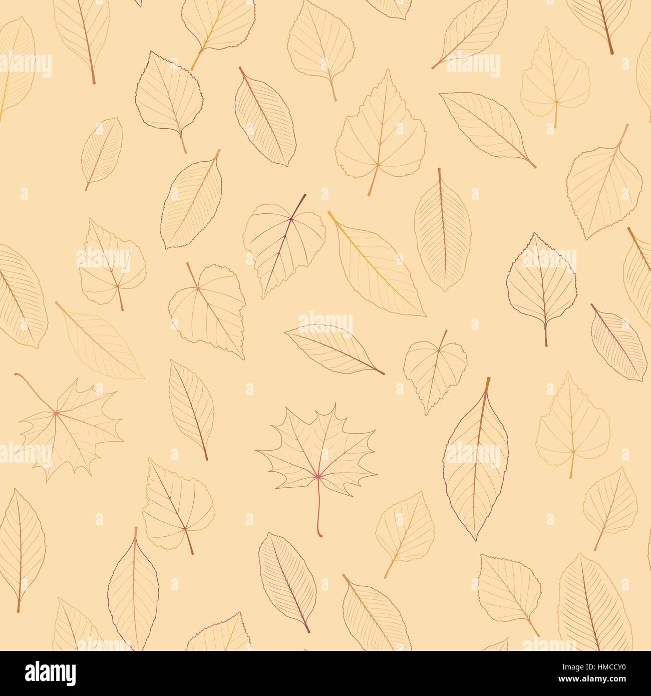 Seamless color leaves pattern. plus EPS10 vector file Stock Vector ...