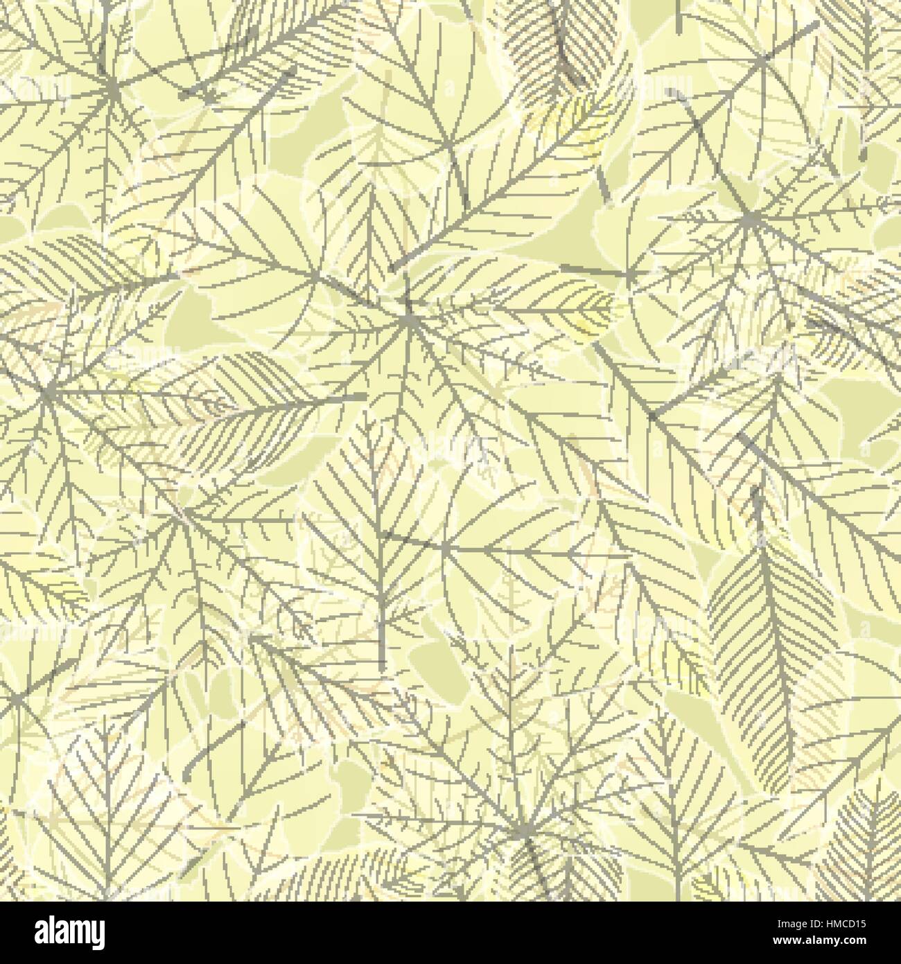 Seamless pattern with colorful autumn leaves. plus EPS10 vector file ...