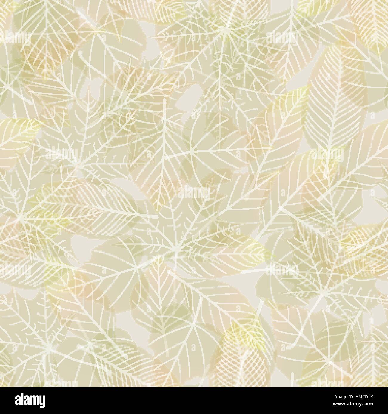 Seamless pattern with colorful autumn leaves. plus EPS10 vector file ...