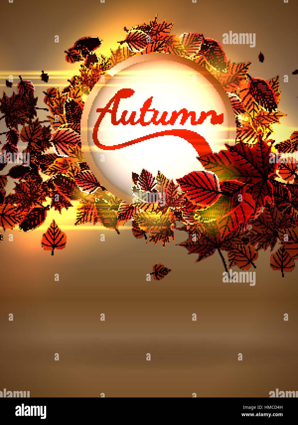 Autumn background with lights. plus EPS10 vector file Stock Vector ...