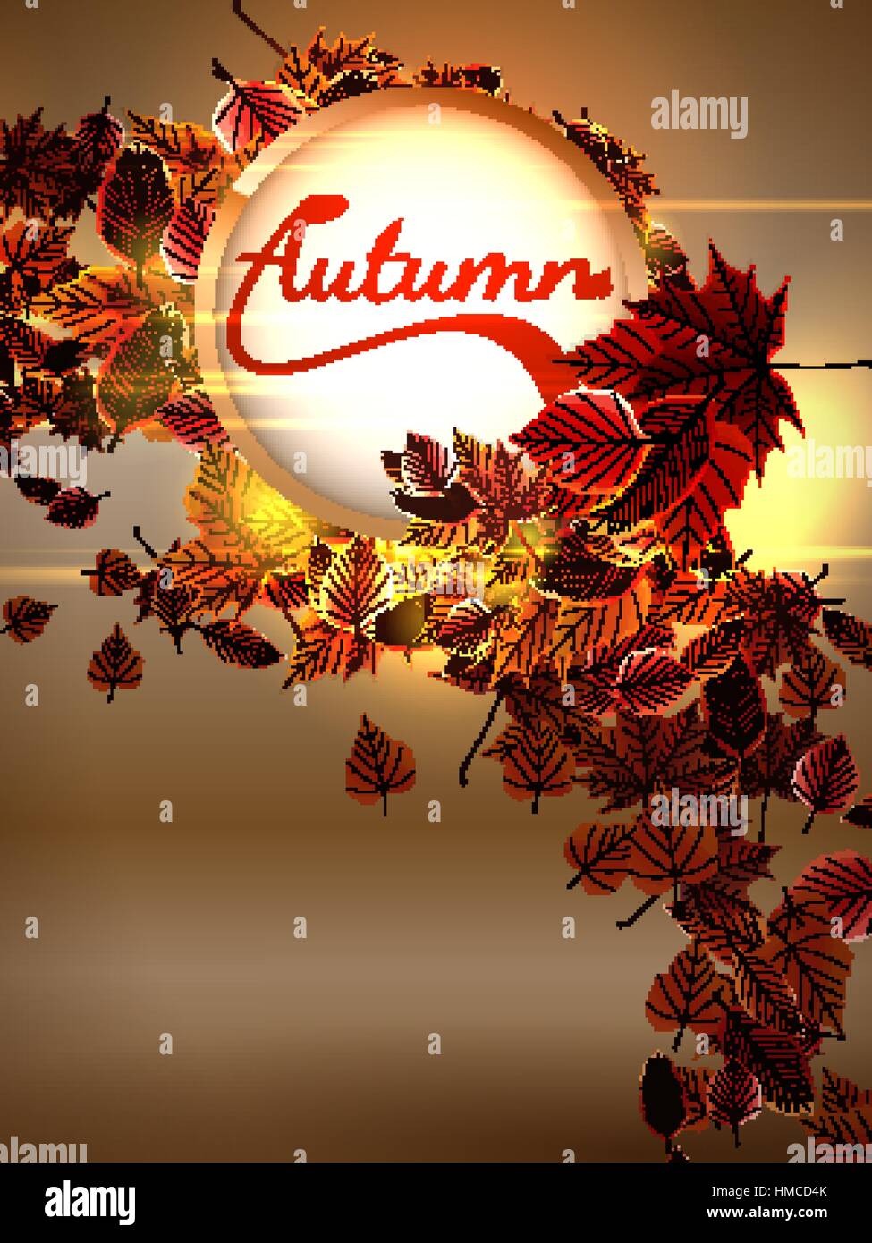 Autumn background with lights. plus EPS10 vector file Stock Vector ...