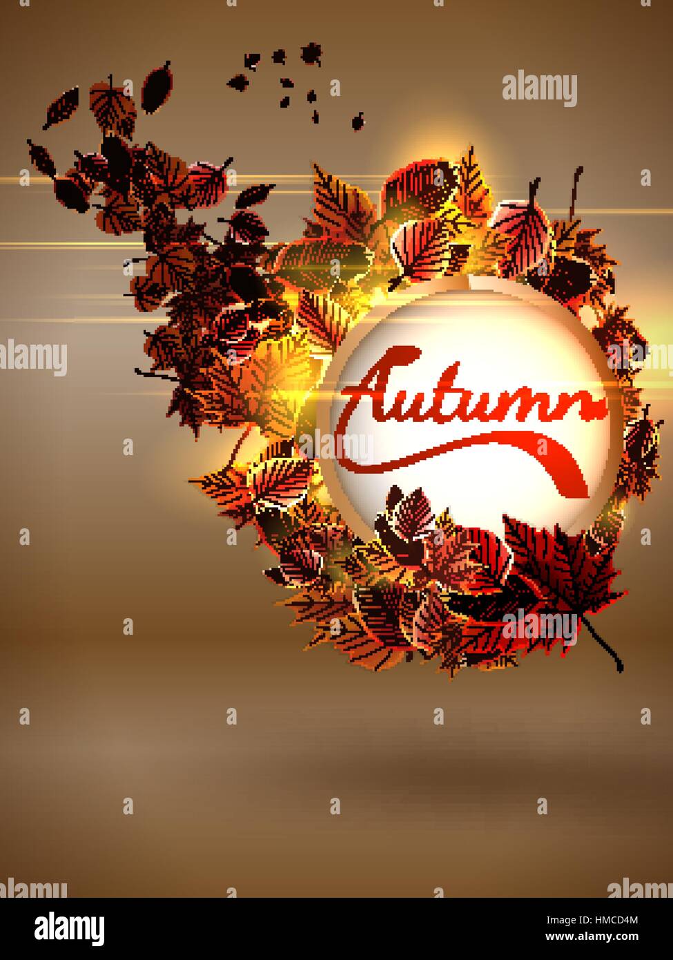 Autumn background with lights. plus EPS10 vector file Stock Vector ...