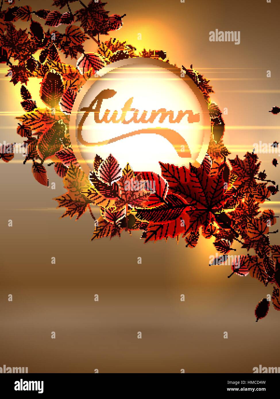 Autumn background with lights. plus EPS10 vector file Stock Vector ...