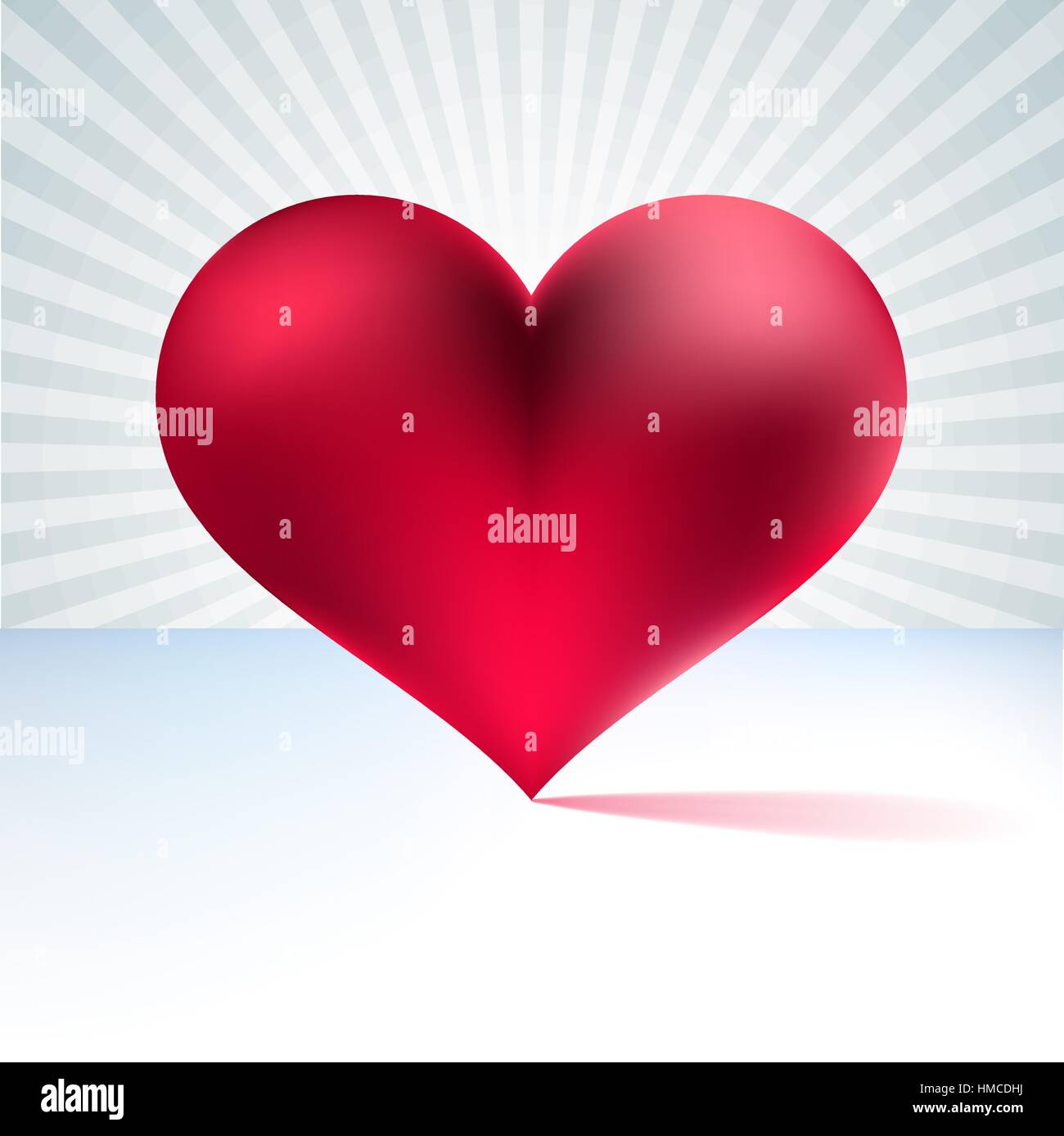 Glossy red heart. + EPS8 vector file Stock Vector Image & Art - Alamy