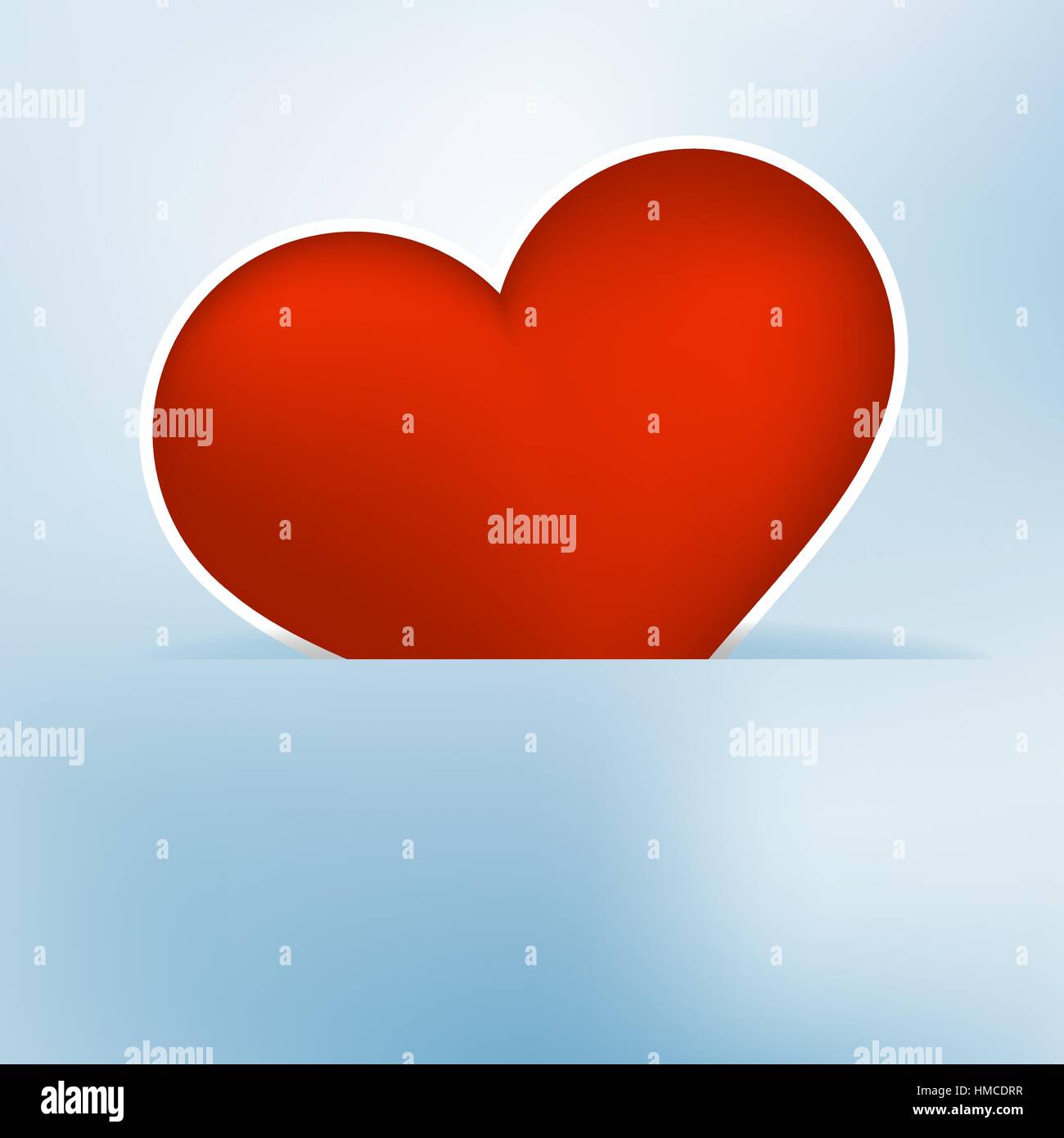 Heart label from paper Valentines day card. + EPS8 vector file Stock ...
