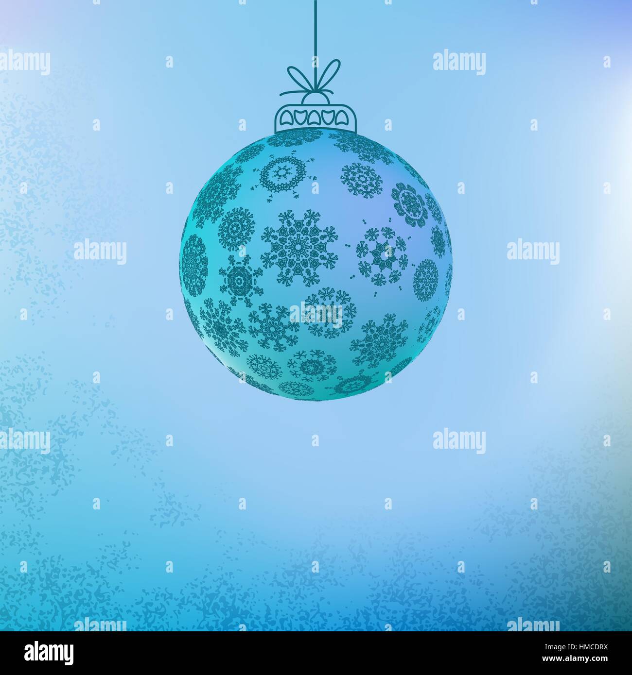 Christmas background with blue ball. + EPS8 vector file Stock Vector ...