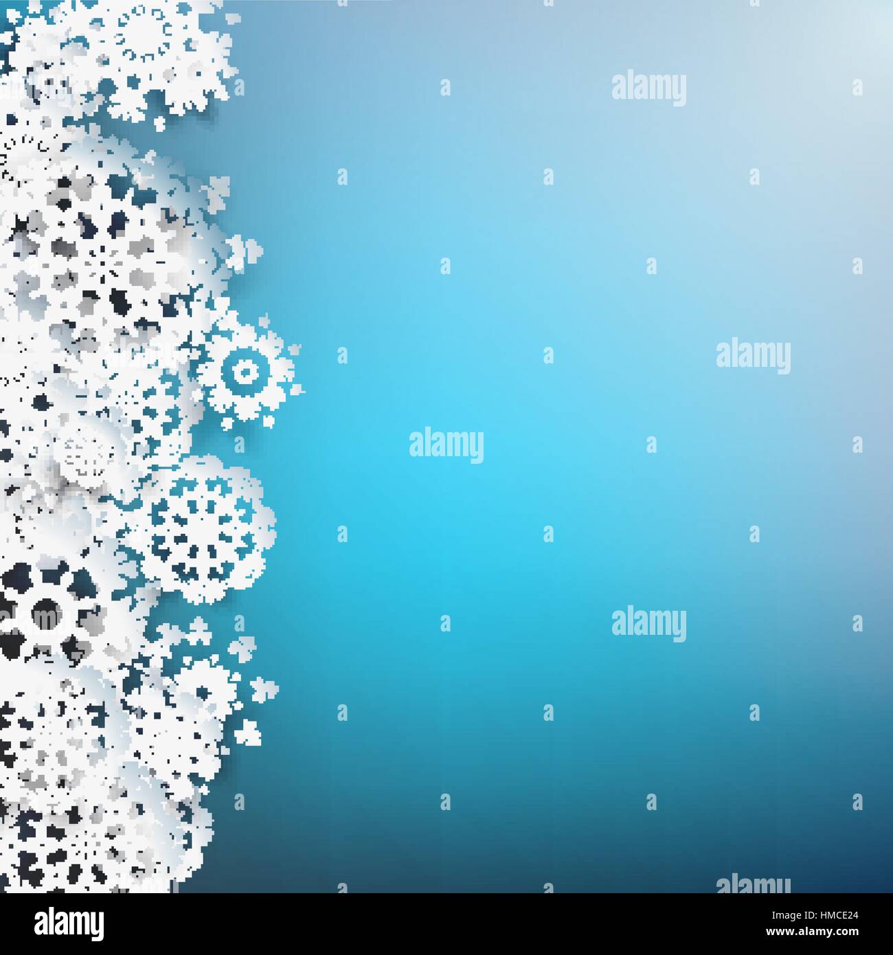 Christmas background with snowflakes. EPS 10 vector Stock Vector Image ...