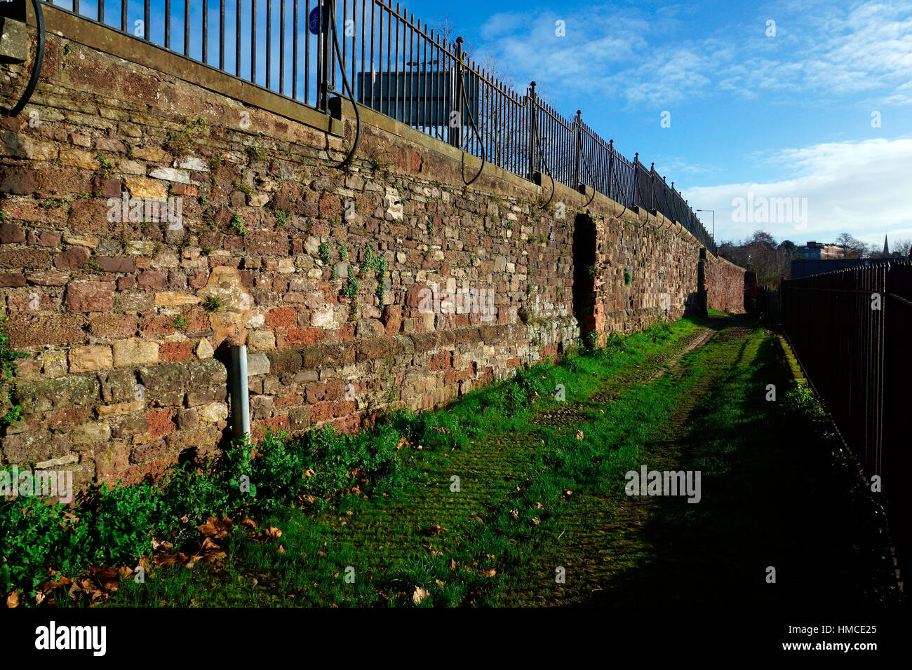ROMAN WALL EXETER Stock Photo Alamy