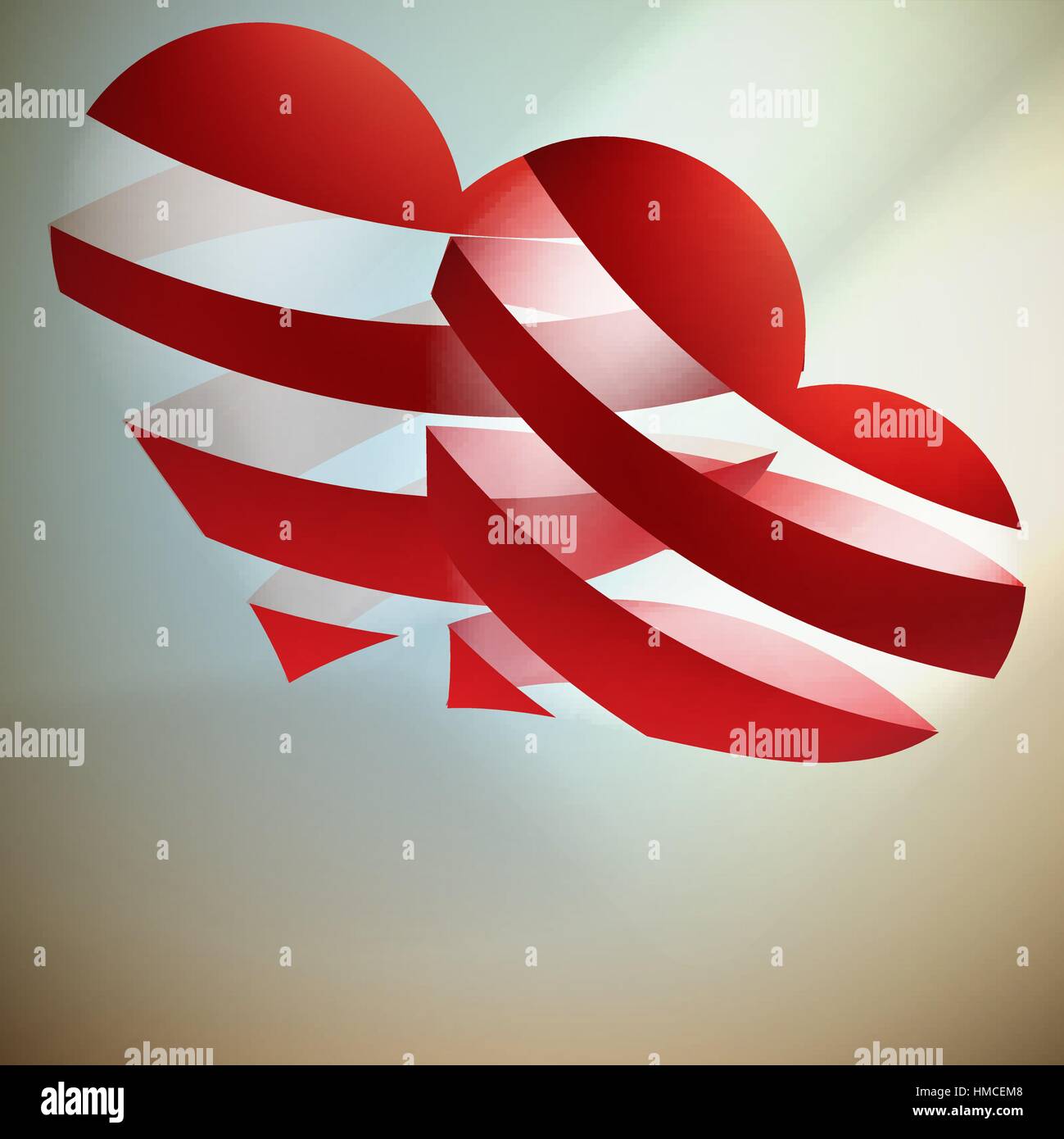 Beautiful red heart background. EPS 10 Stock Vector Image & Art - Alamy