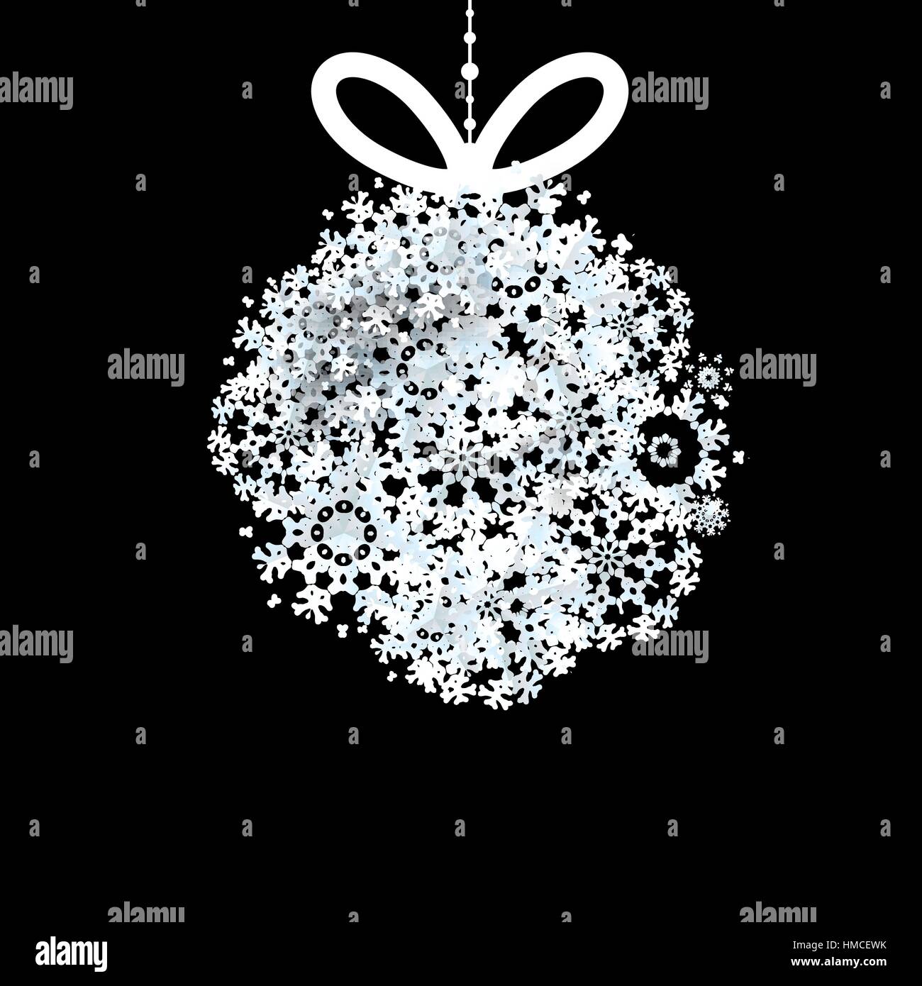Black and White Christmas ball. + EPS10 vector file Stock Vector Image ...