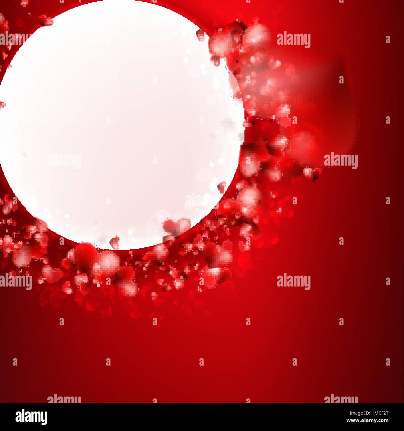 Valentine Hearts Background. Red Abstract Card. + EPS10 vector file ...