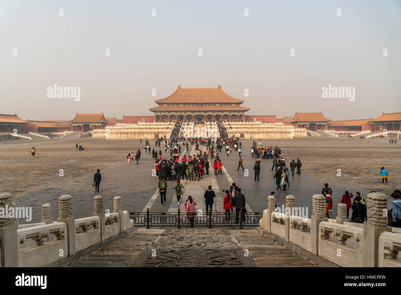 The Hall of Supreme Harmony at the Forbidden City, Beijing, People's Republic of China, Asia Stock Photo