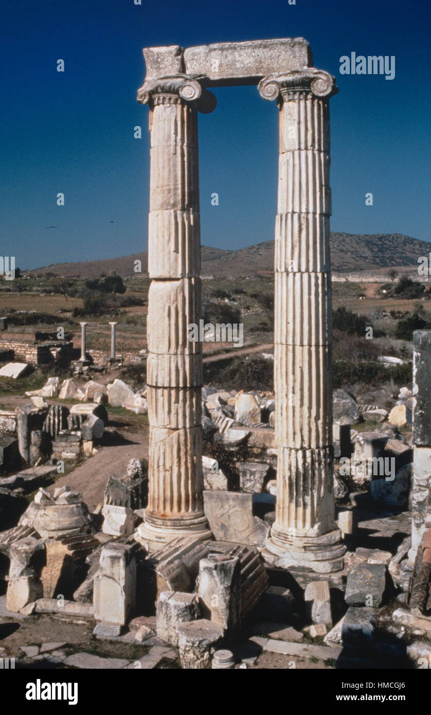 Temple of Aphrodite Aphrodisias Turkey Stock Photo