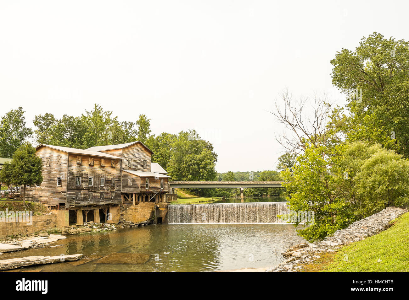 A vintage, water powered, grist mill Stock Photo Alamy
